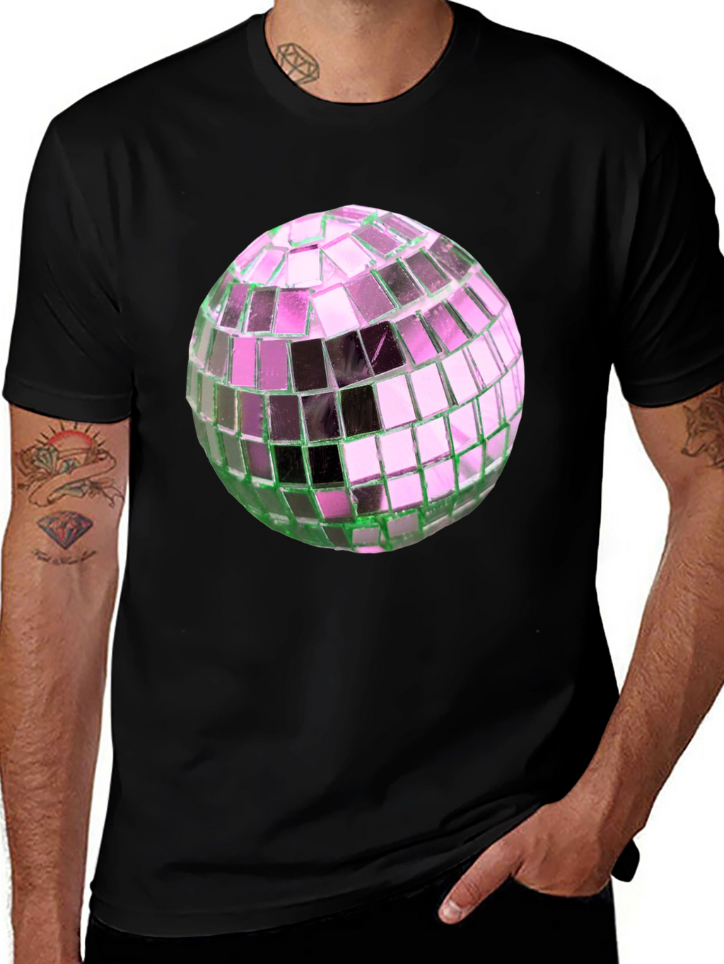Disco Ball Graphic Tee - Party Ready Style