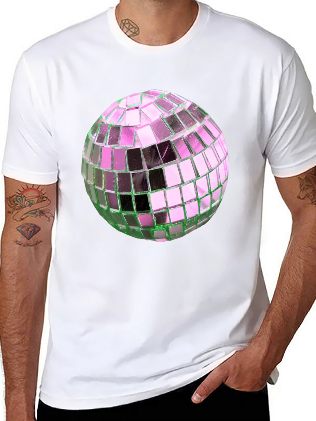 Disco Ball Graphic Tee - Party Ready Style