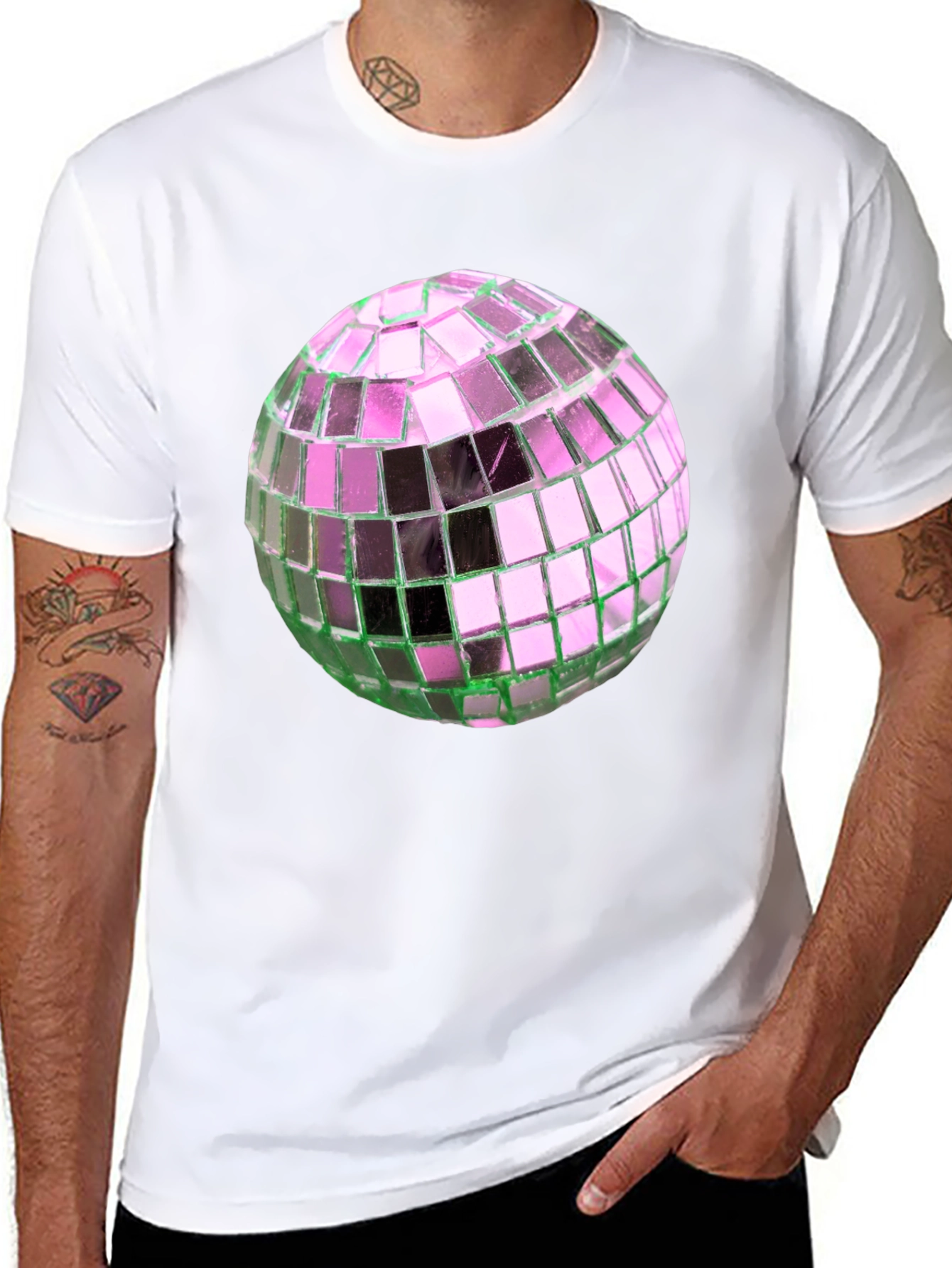 Disco Ball Graphic Tee - Party Ready Style