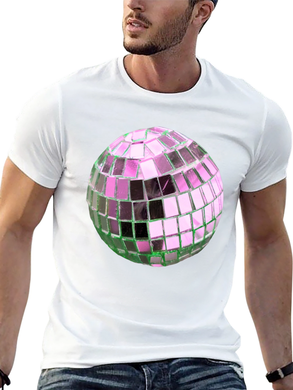 Disco Ball Graphic Tee - Party Ready Style