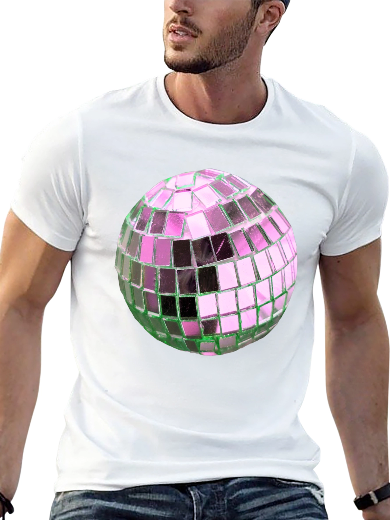 Disco Ball Graphic Tee - Party Ready Style