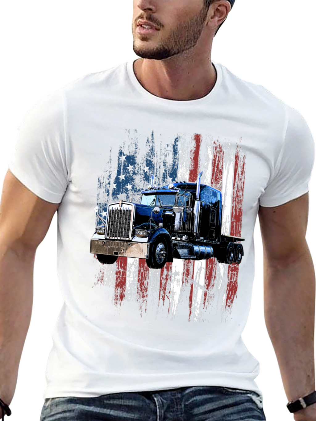 American Truck Graphic T-Shirt