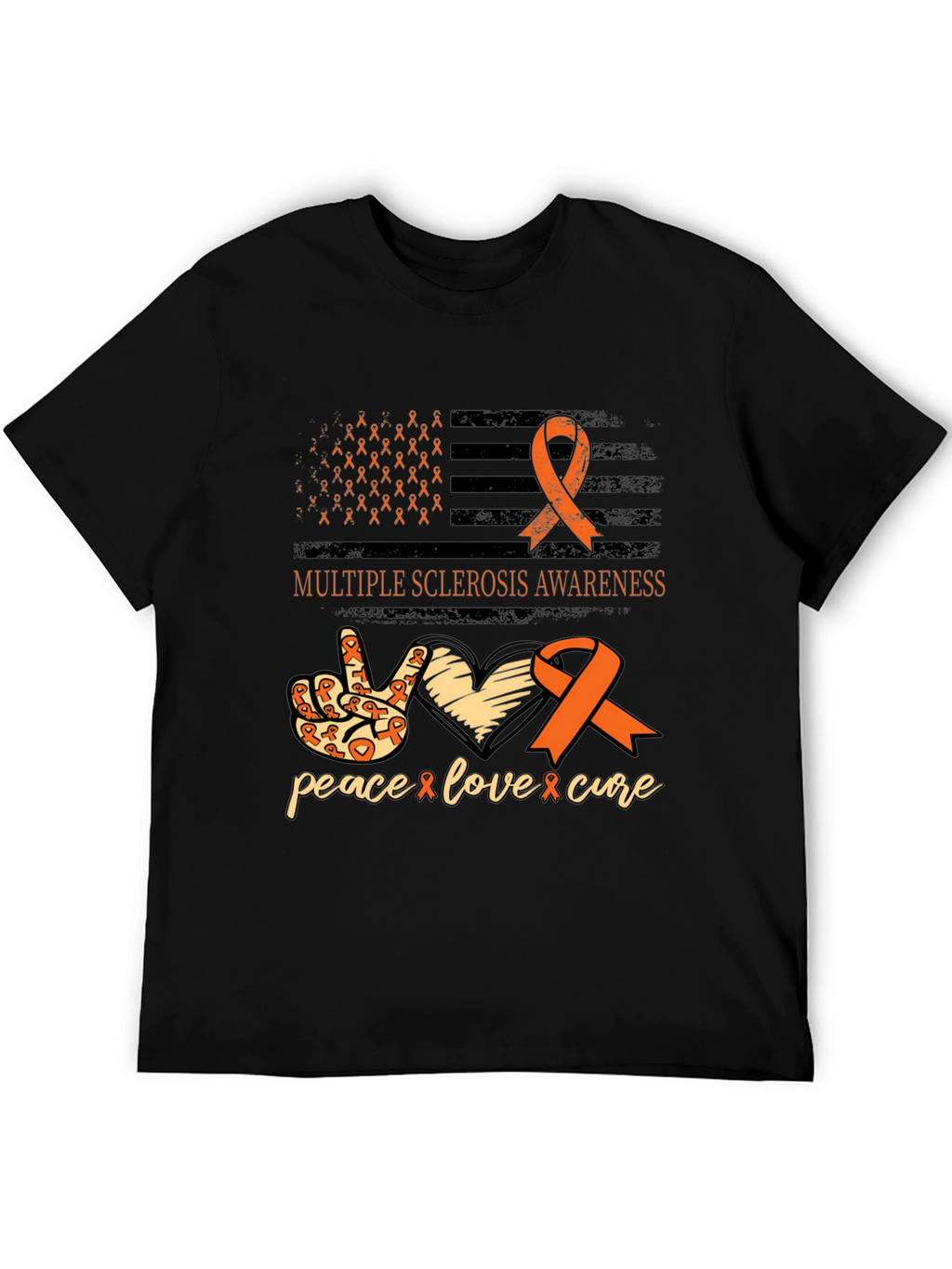 Multiple Sclerosis Awareness Ribbon T-Shirt
