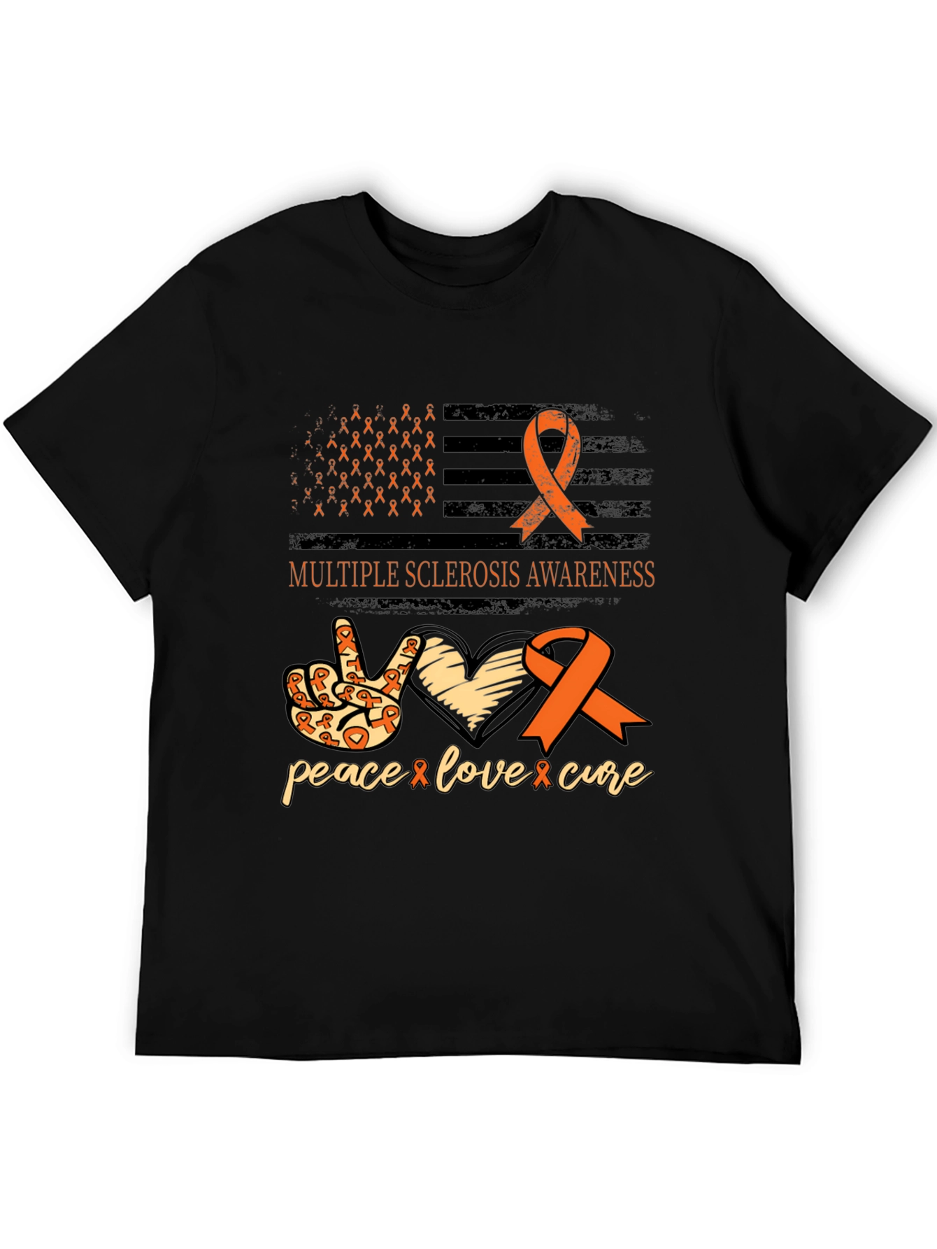 Multiple Sclerosis Awareness Ribbon T-Shirt