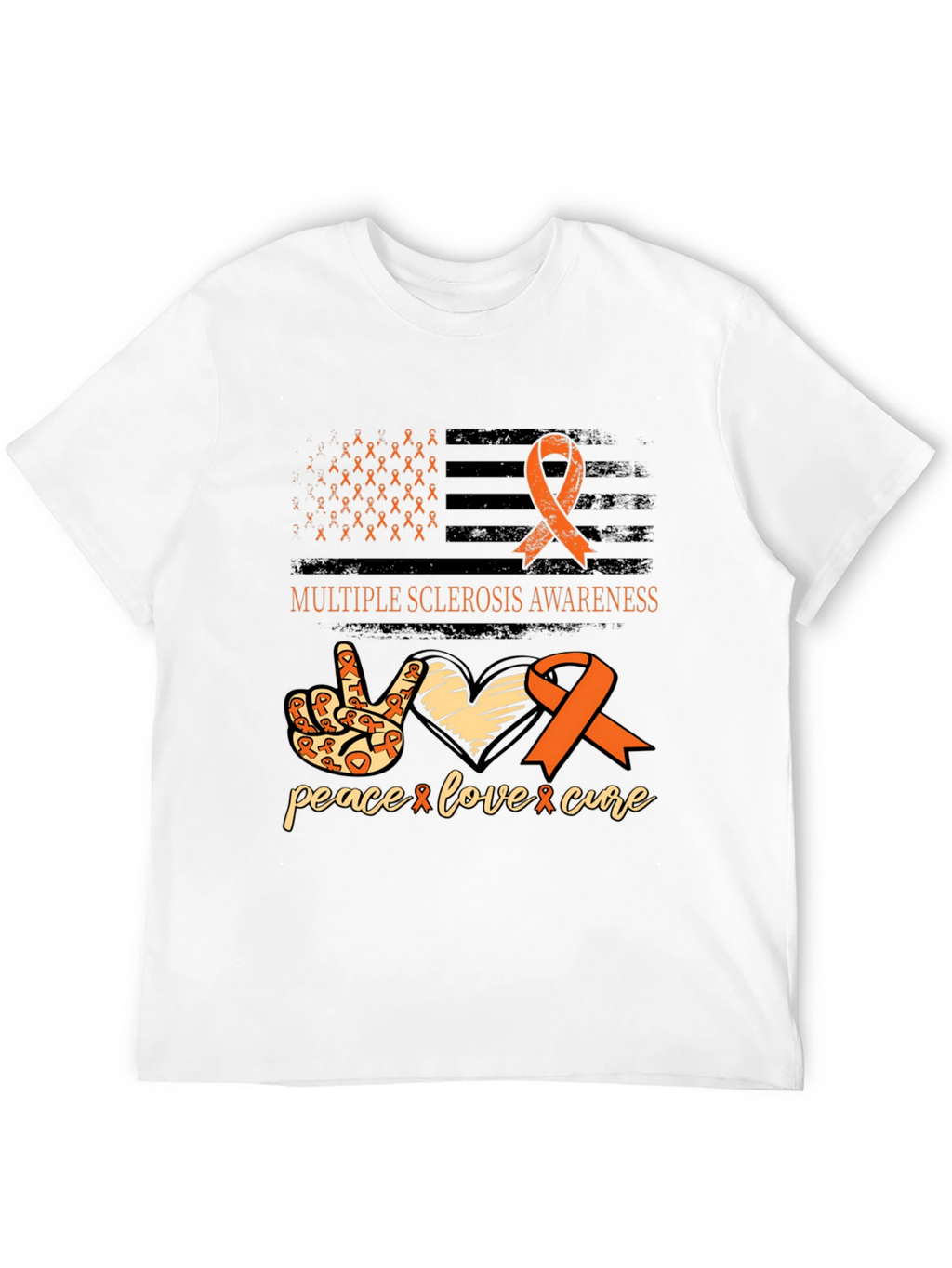 Multiple Sclerosis Awareness Ribbon T-Shirt