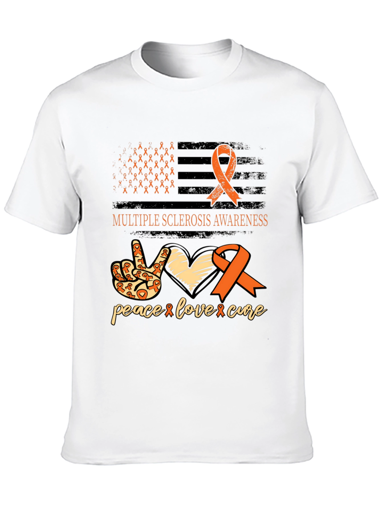 Multiple Sclerosis Awareness Ribbon T-Shirt