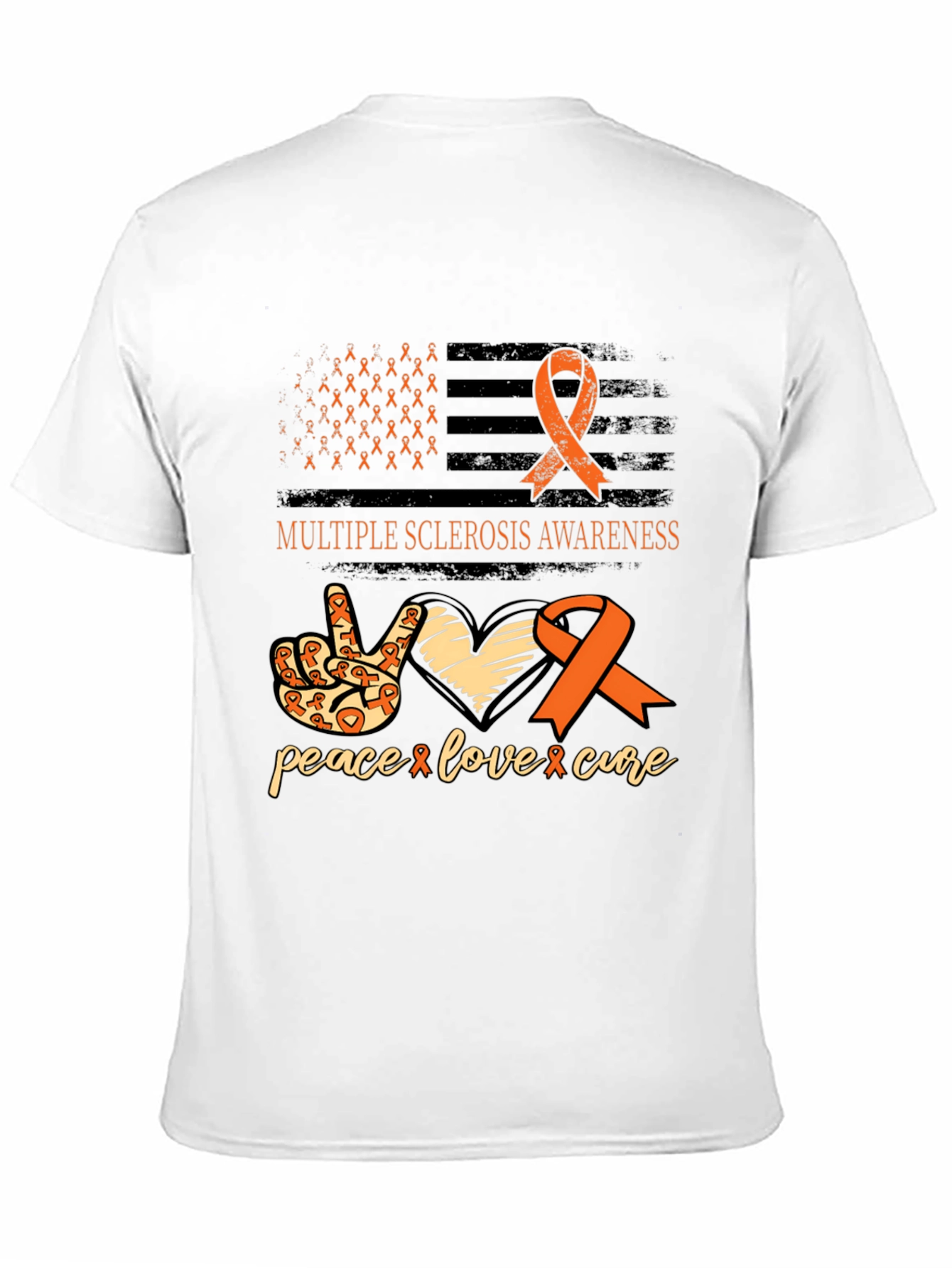 Multiple Sclerosis Awareness Ribbon T-Shirt