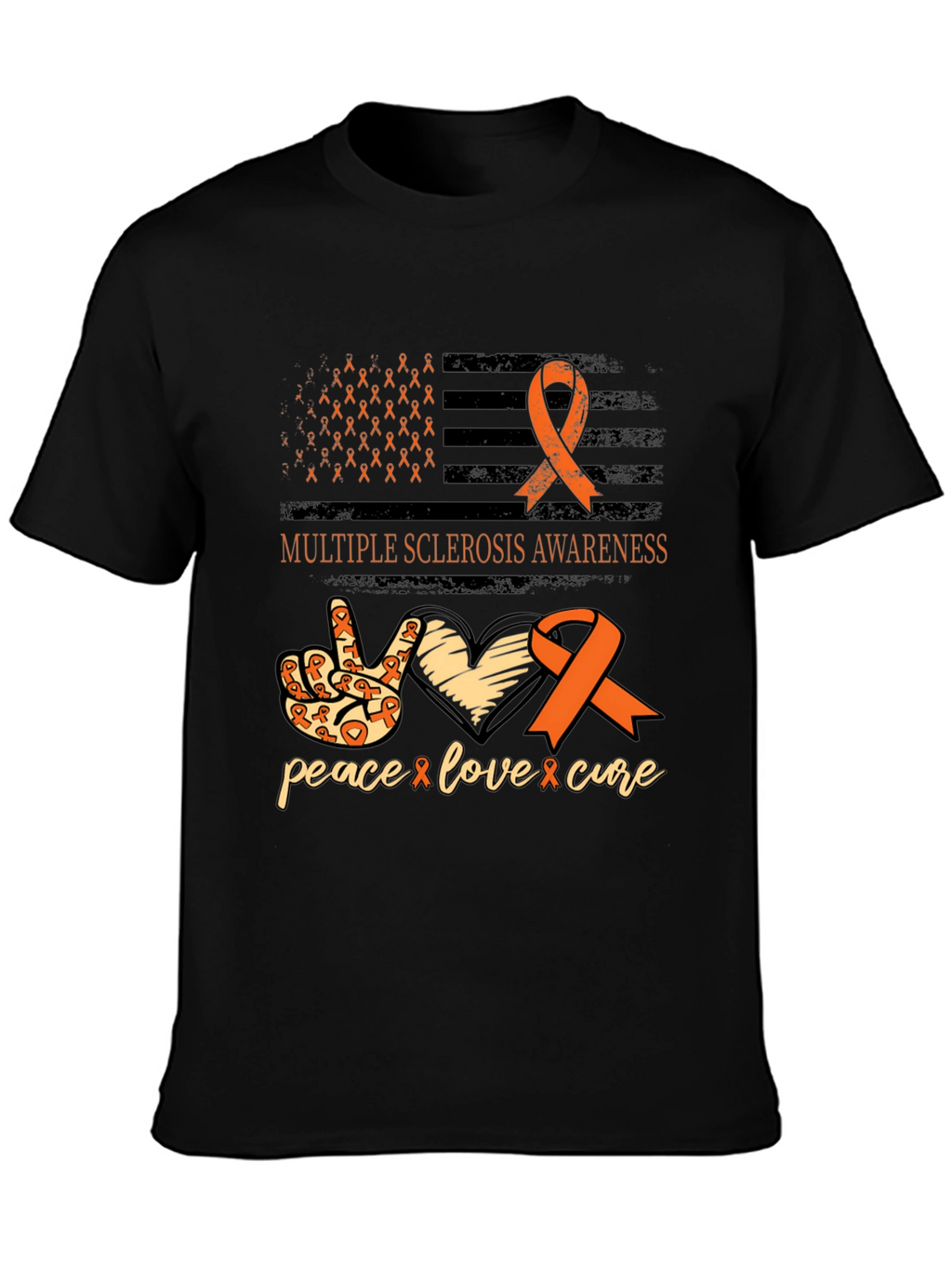 Multiple Sclerosis Awareness Ribbon T-Shirt