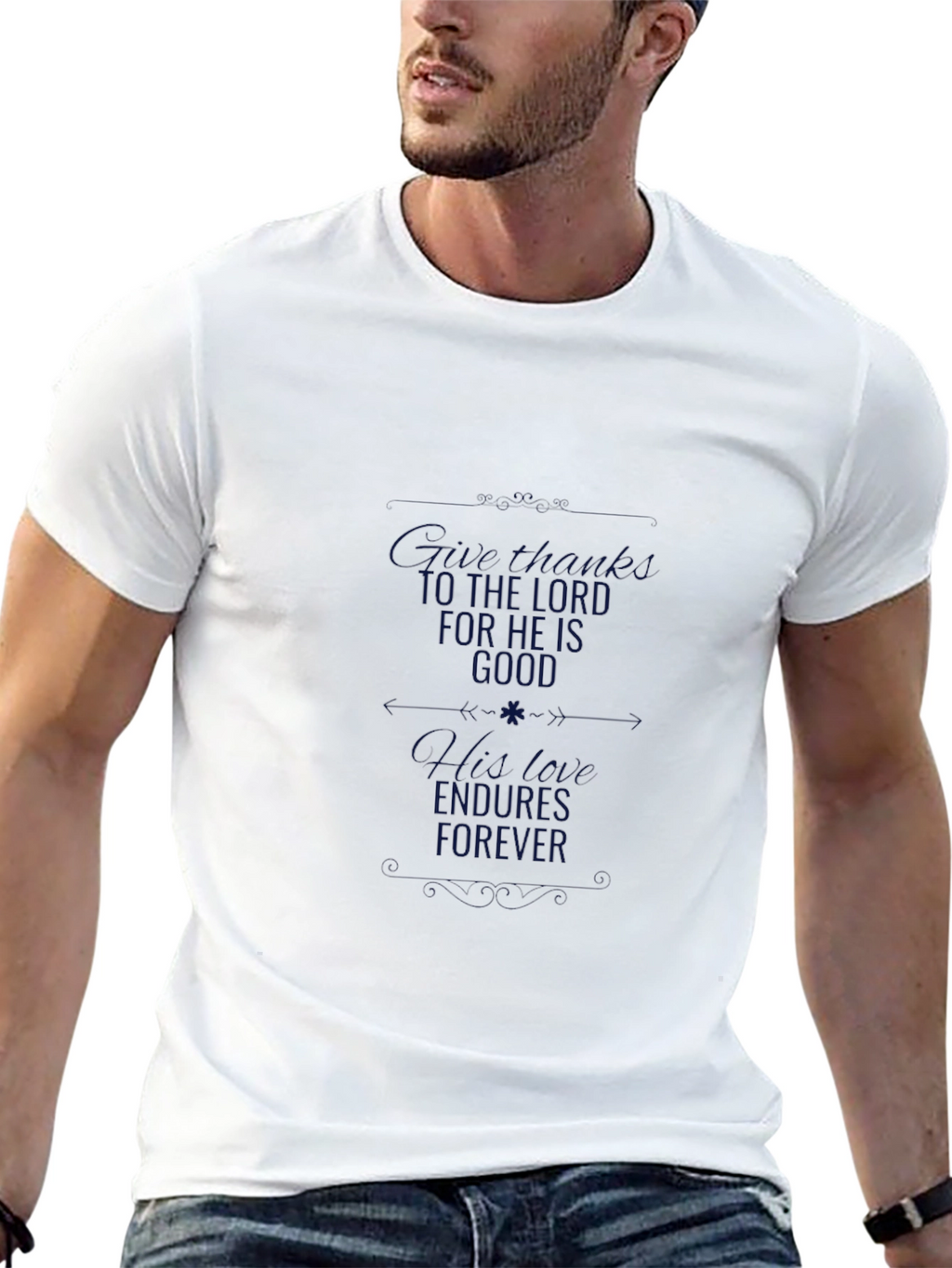 Mens Black T-Shirt with Goodness Graphic