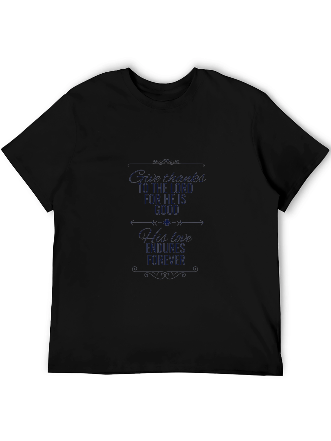 Mens Black T-Shirt with Goodness Graphic