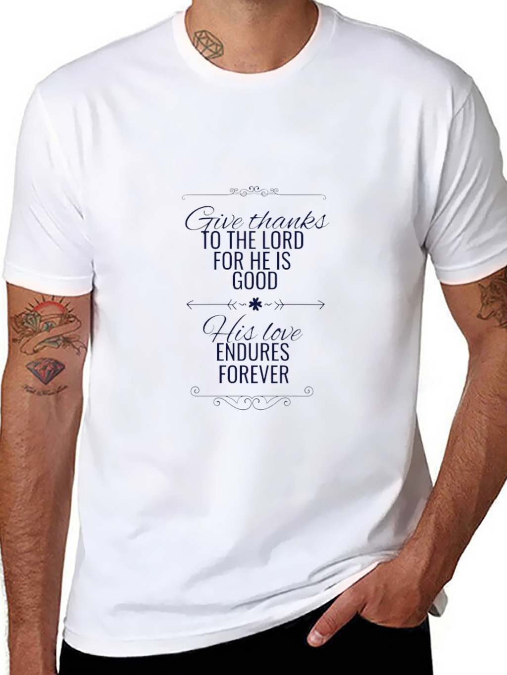 Mens Black T-Shirt with Goodness Graphic