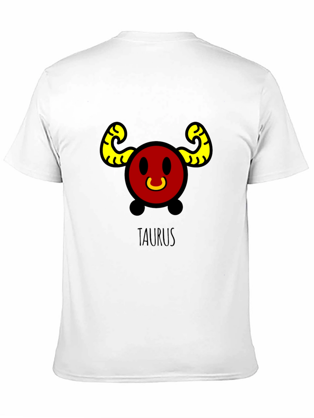 Taurus Zodiac Sign Black T-Shirt