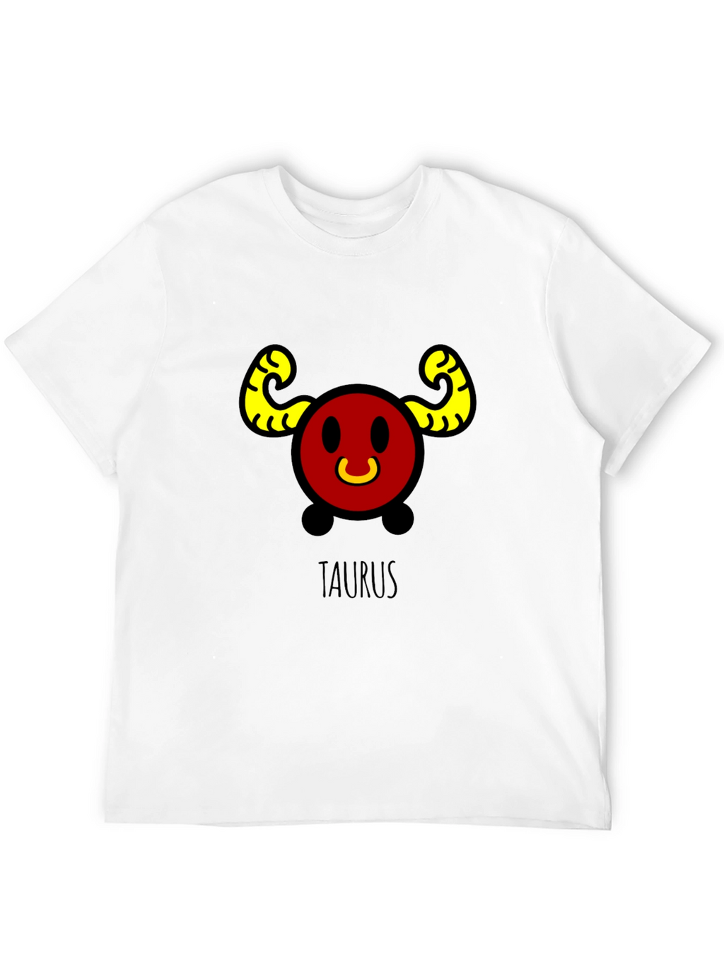 Taurus Zodiac Sign Black T-Shirt