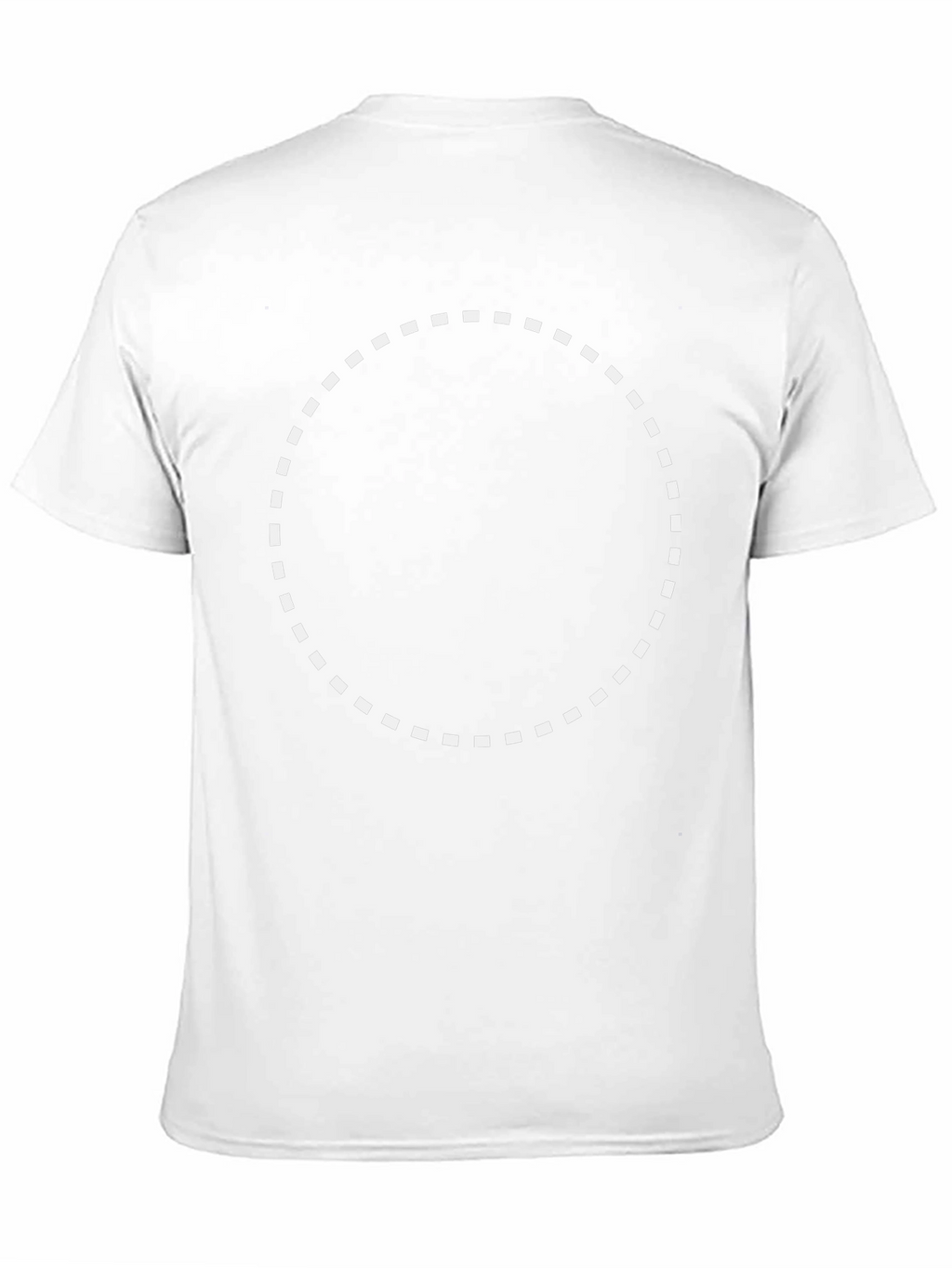 Black Crew Neck T-Shirt with Custom Print Space