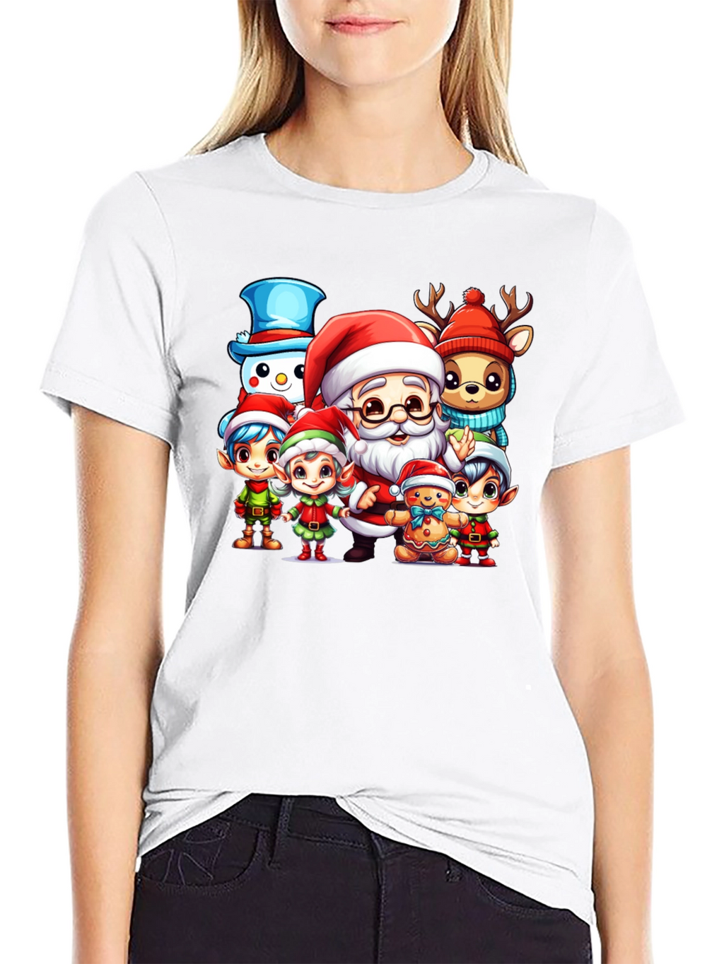 Festive Santa & Friends Graphic Tee