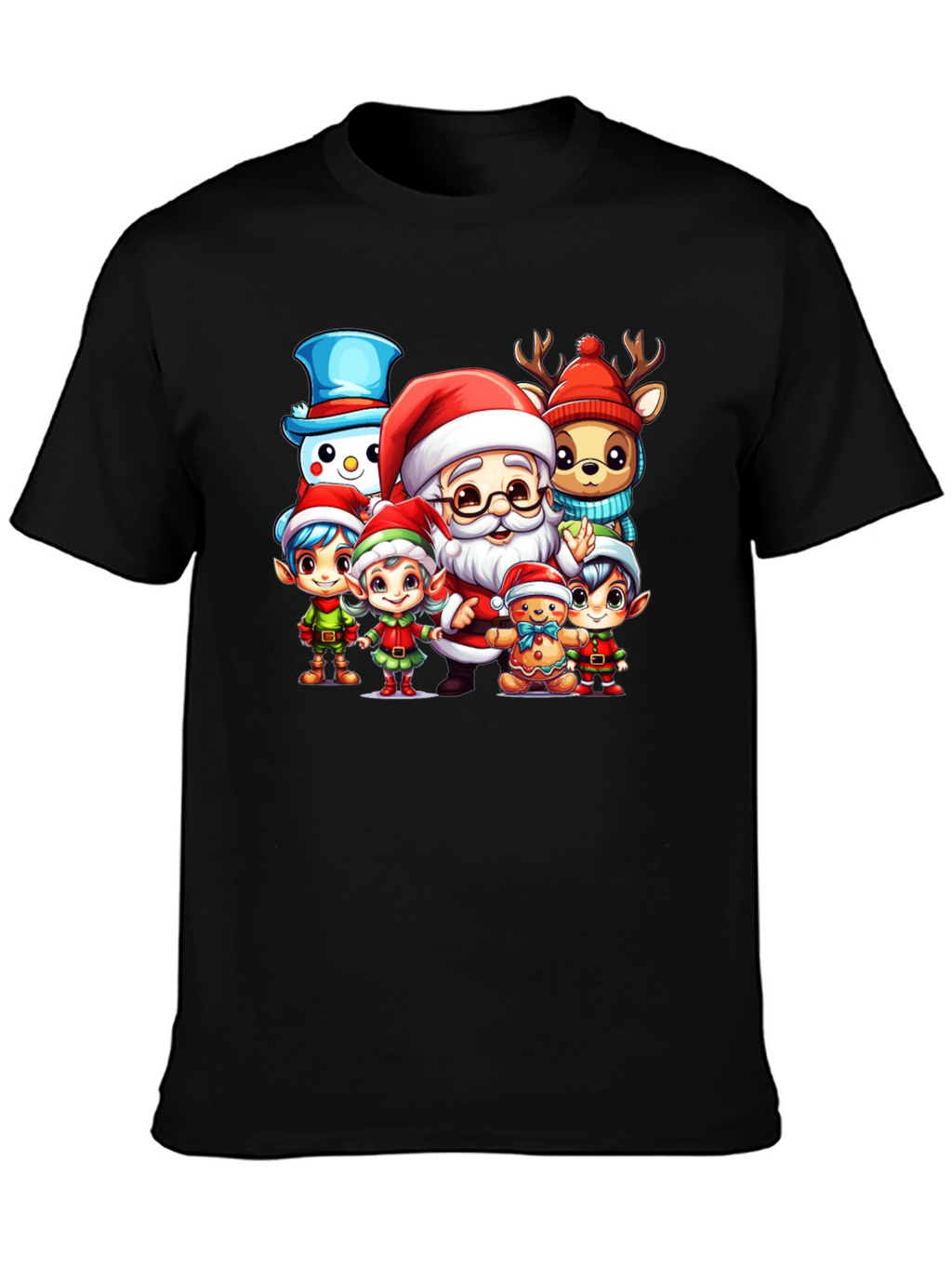 Festive Santa & Friends Graphic Tee