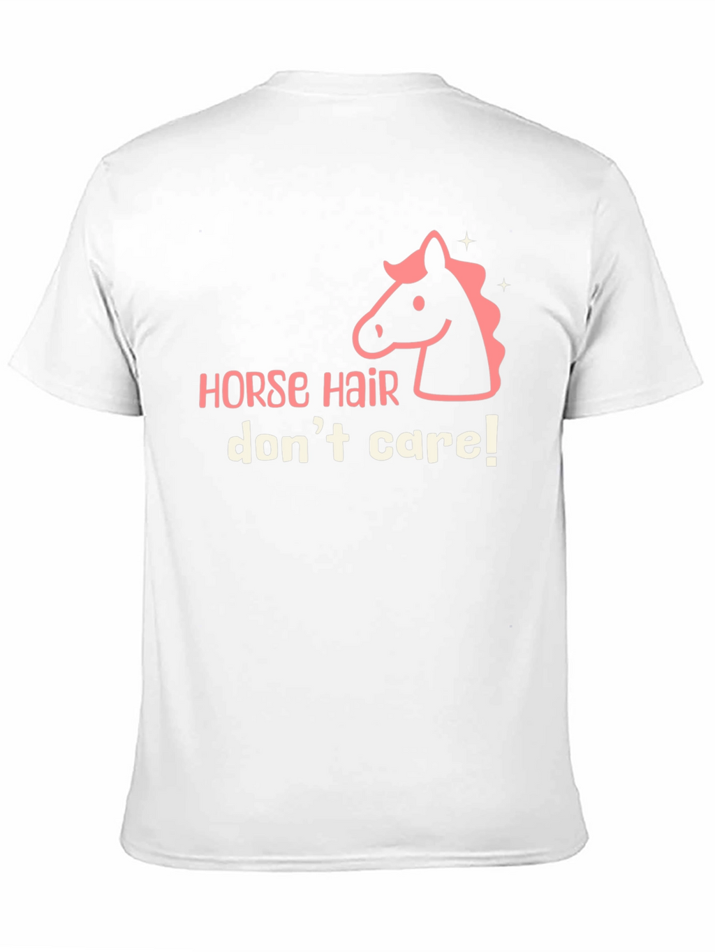 Horse Hair Dont Care Graphic Tee - Black