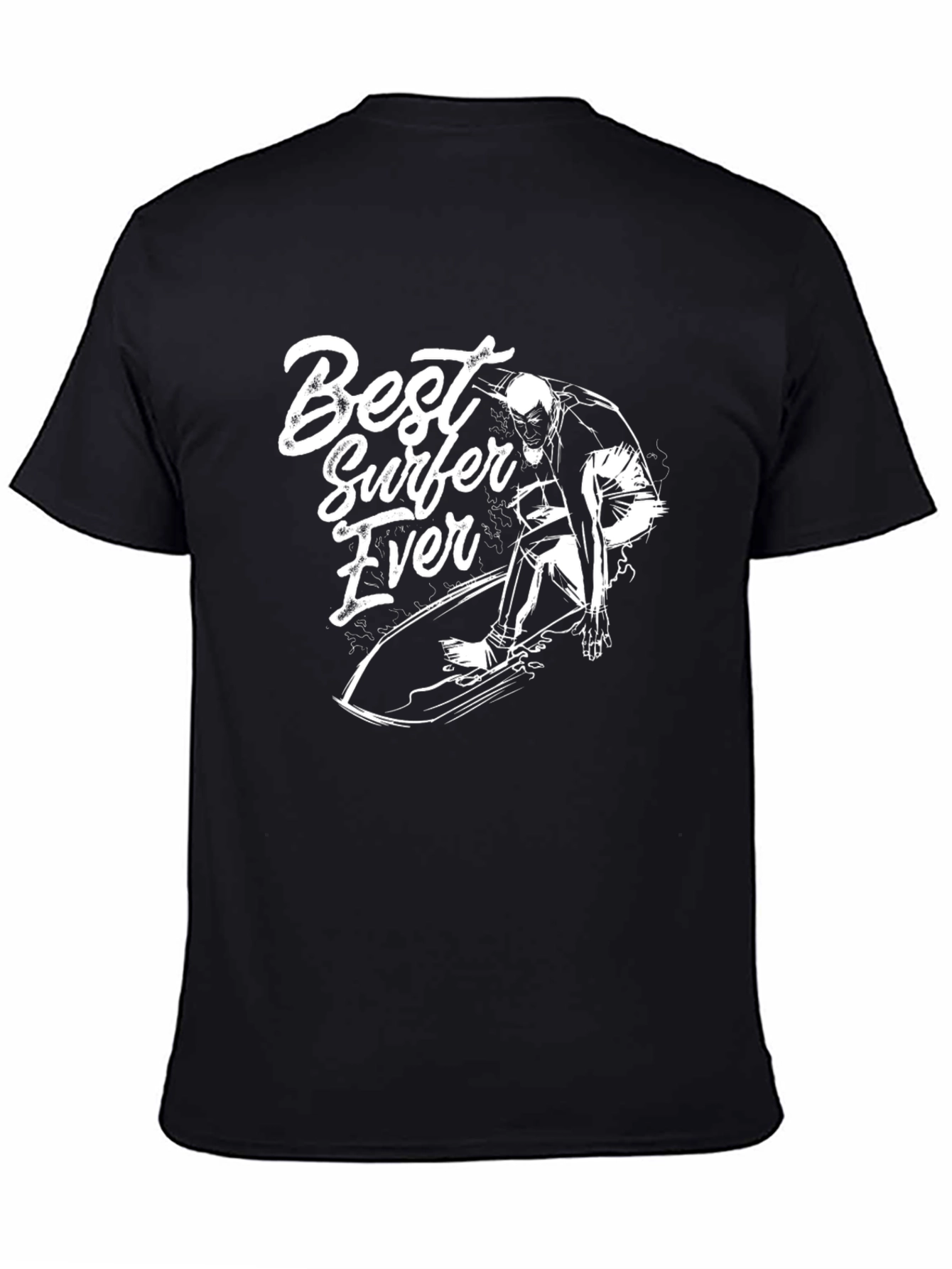 Best Surfer Ever Graphic Tee - Cool Surfing T-Shirt