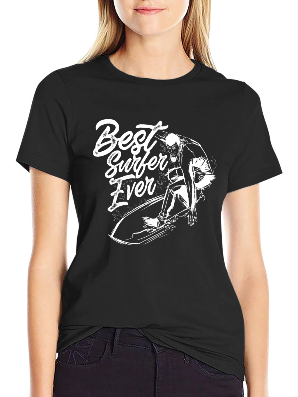 Best Surfer Ever Graphic Tee - Cool Surfing T-Shirt