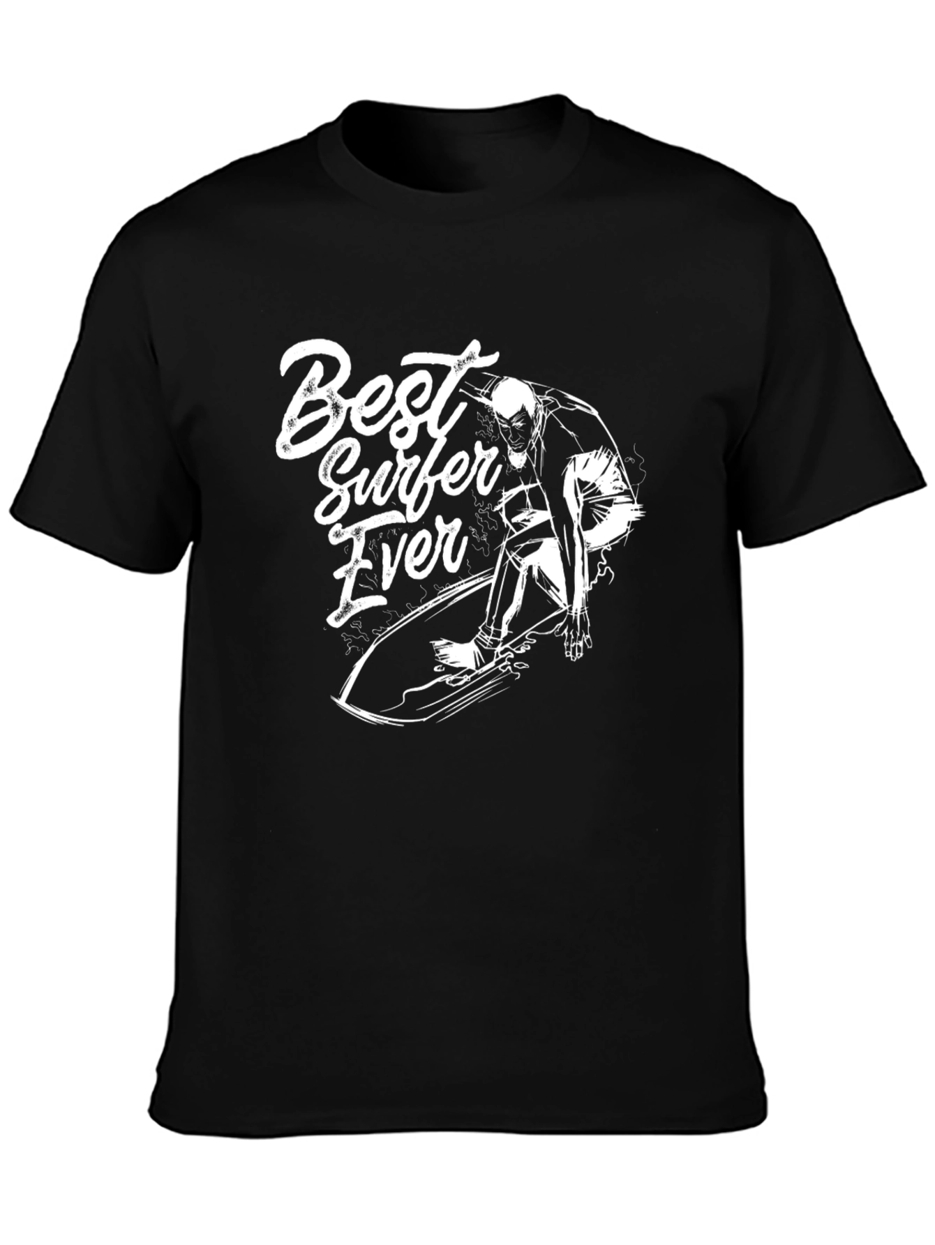Best Surfer Ever Graphic Tee - Cool Surfing T-Shirt