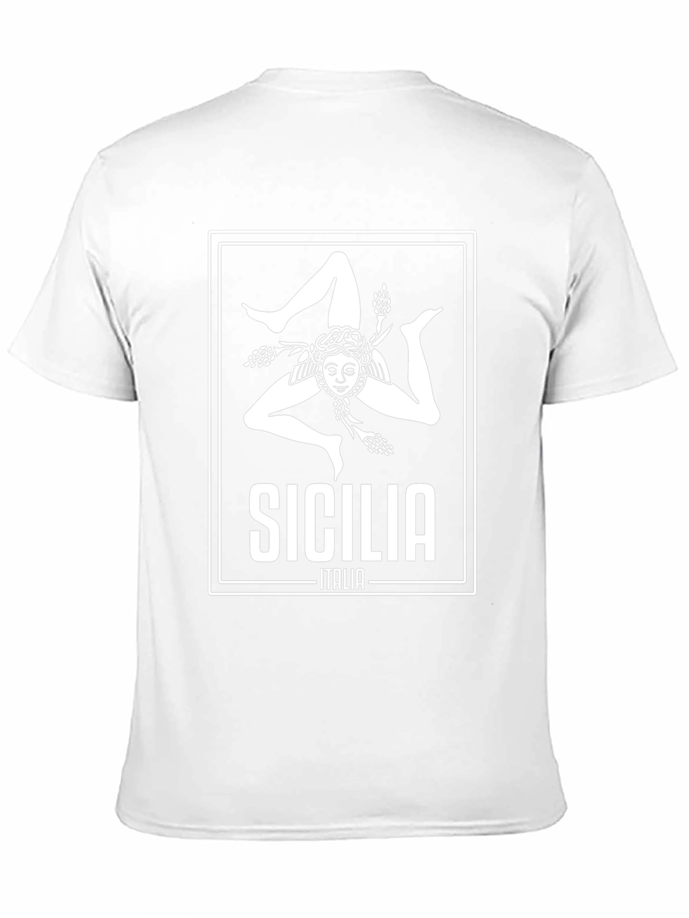 Sicilia Italia Mens Black Graphic Tee