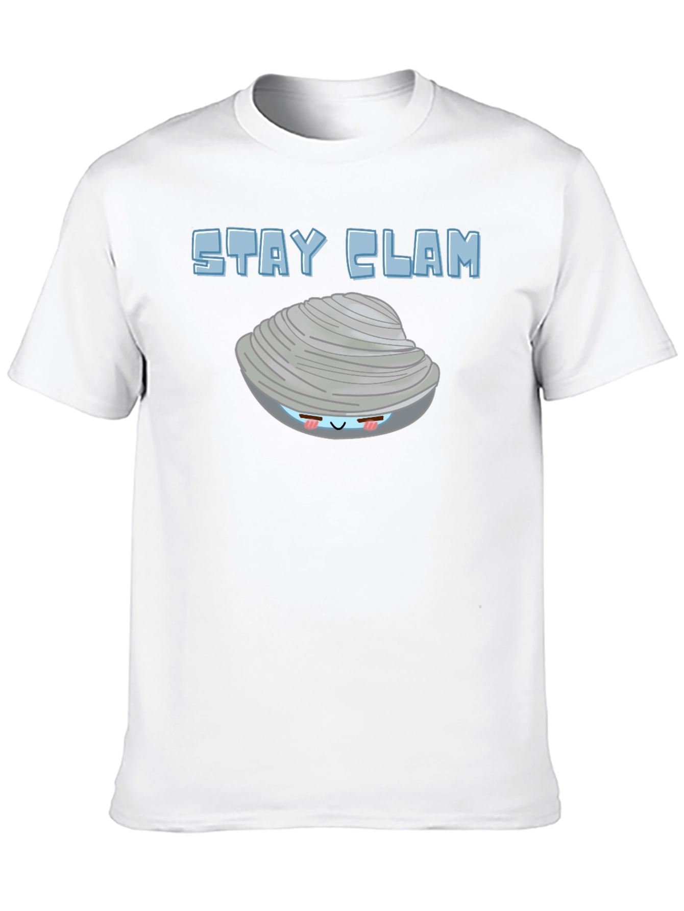Stay Clam Graphic T-Shirt - Funny Ocean Life Tee