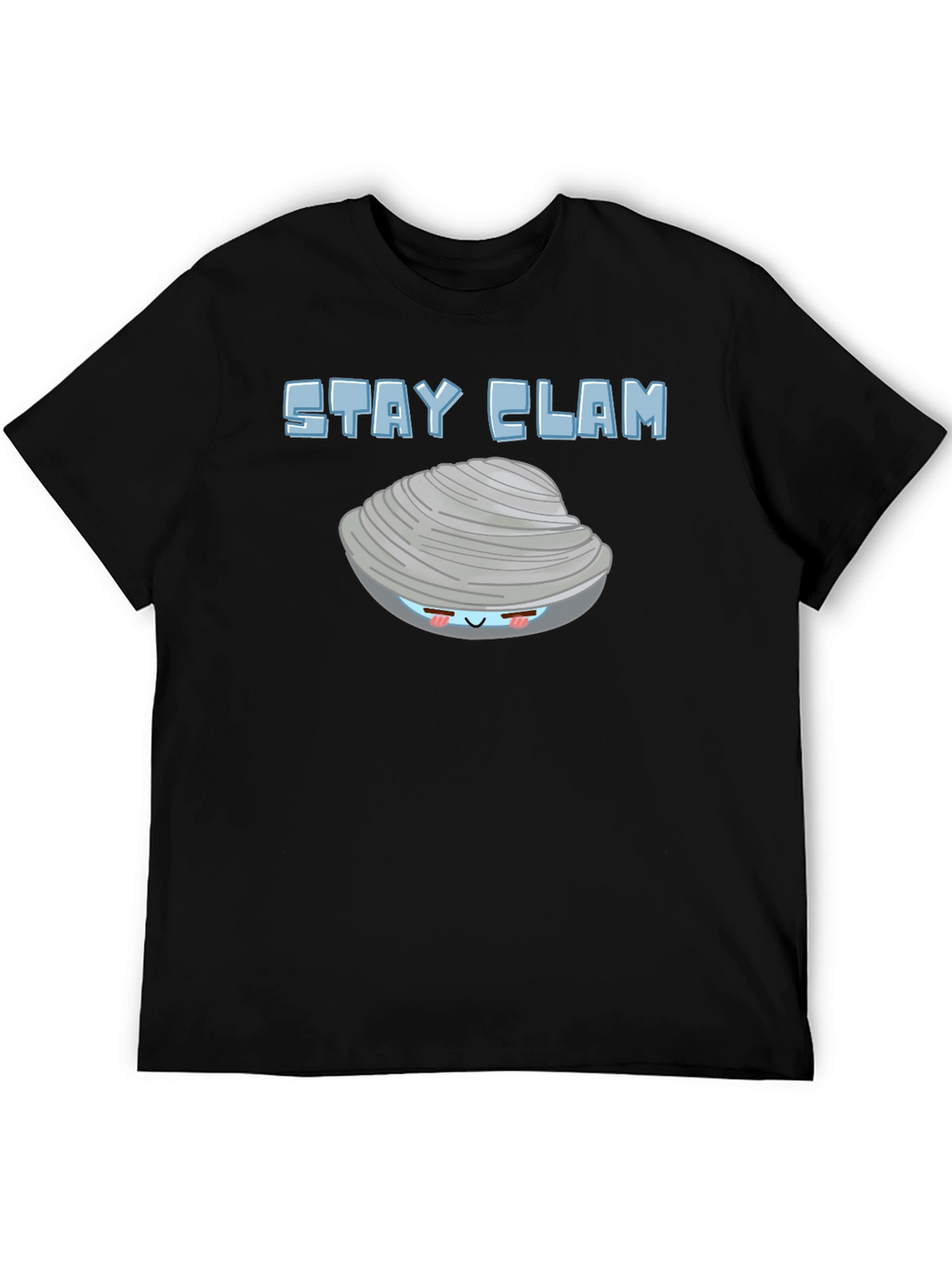 Stay Clam Graphic T-Shirt - Funny Ocean Life Tee