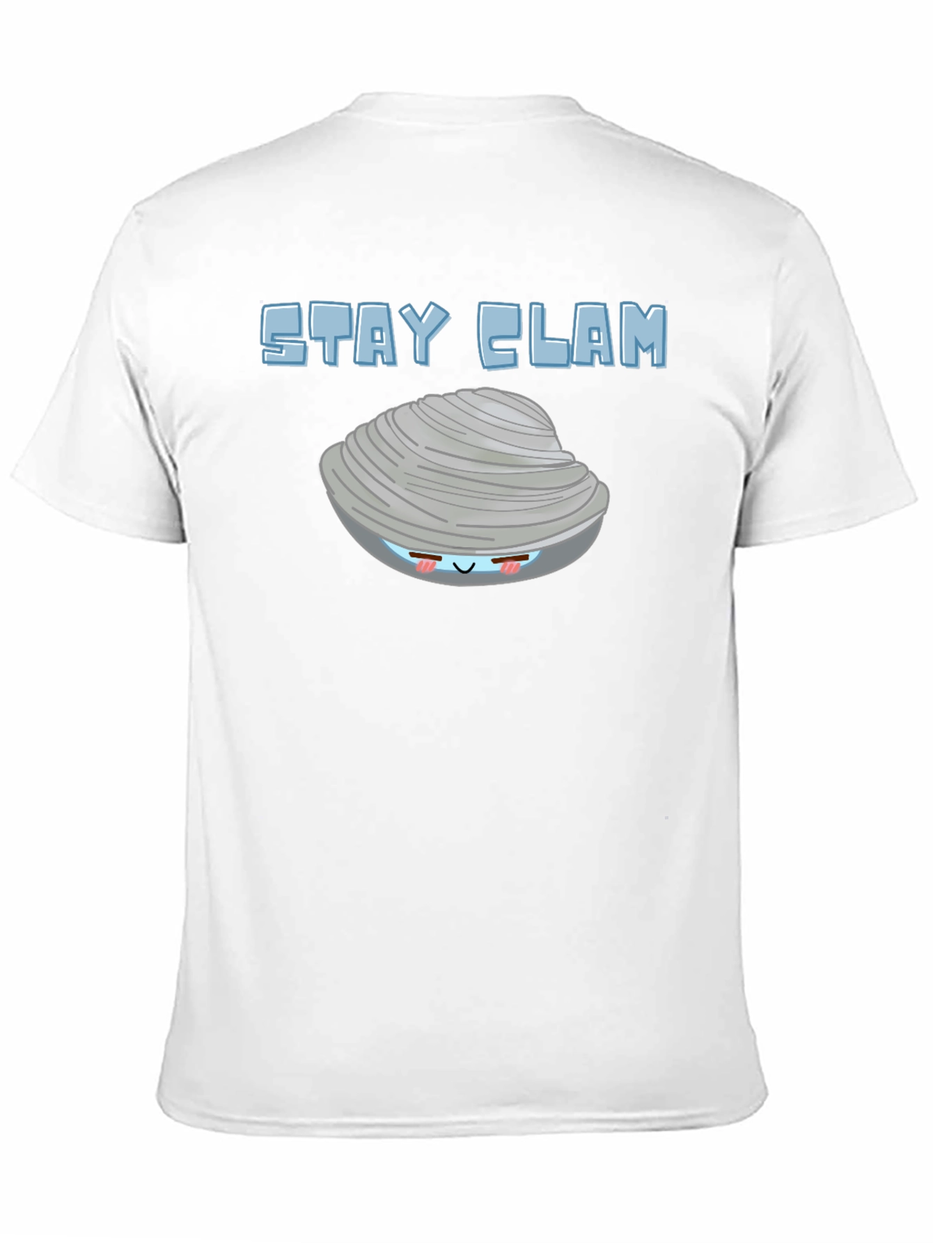Stay Clam Graphic T-Shirt - Funny Ocean Life Tee