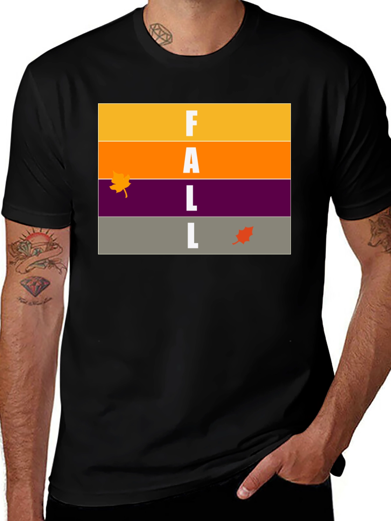 Stylish Fall T-Shirt - Seasonal Graphic Tee
