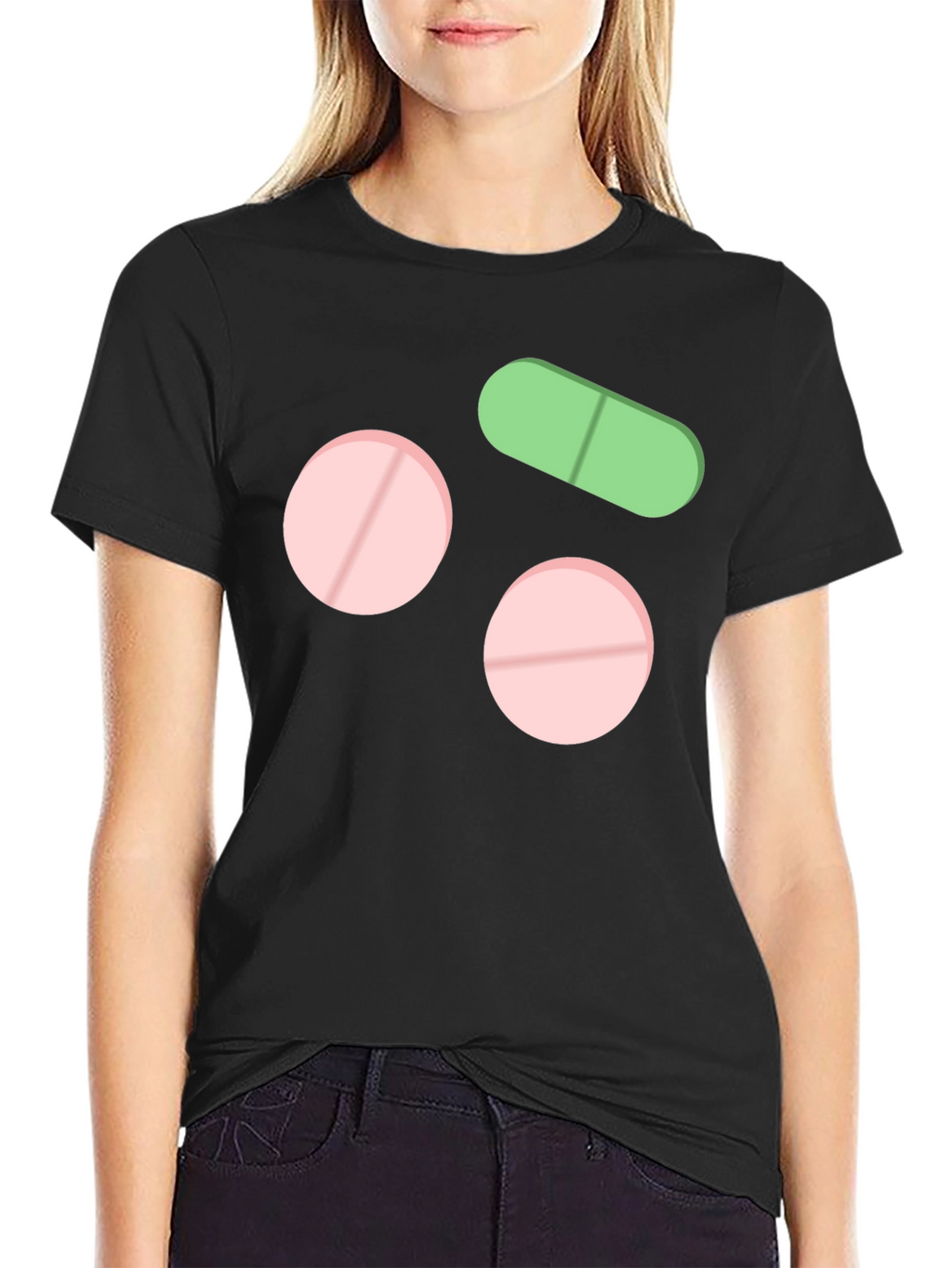 Pills Graphic T-Shirt Black