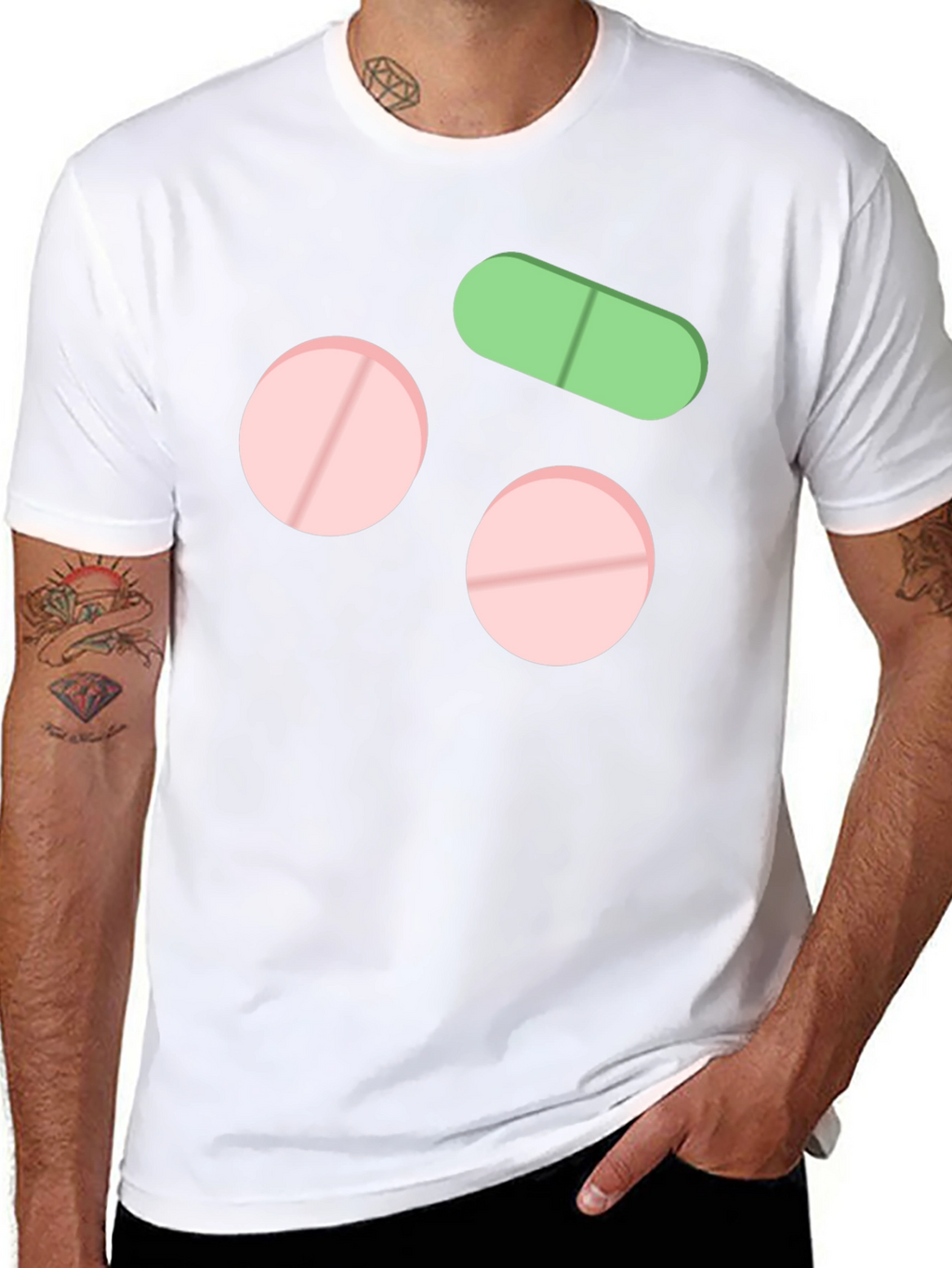 Pills Graphic T-Shirt Black