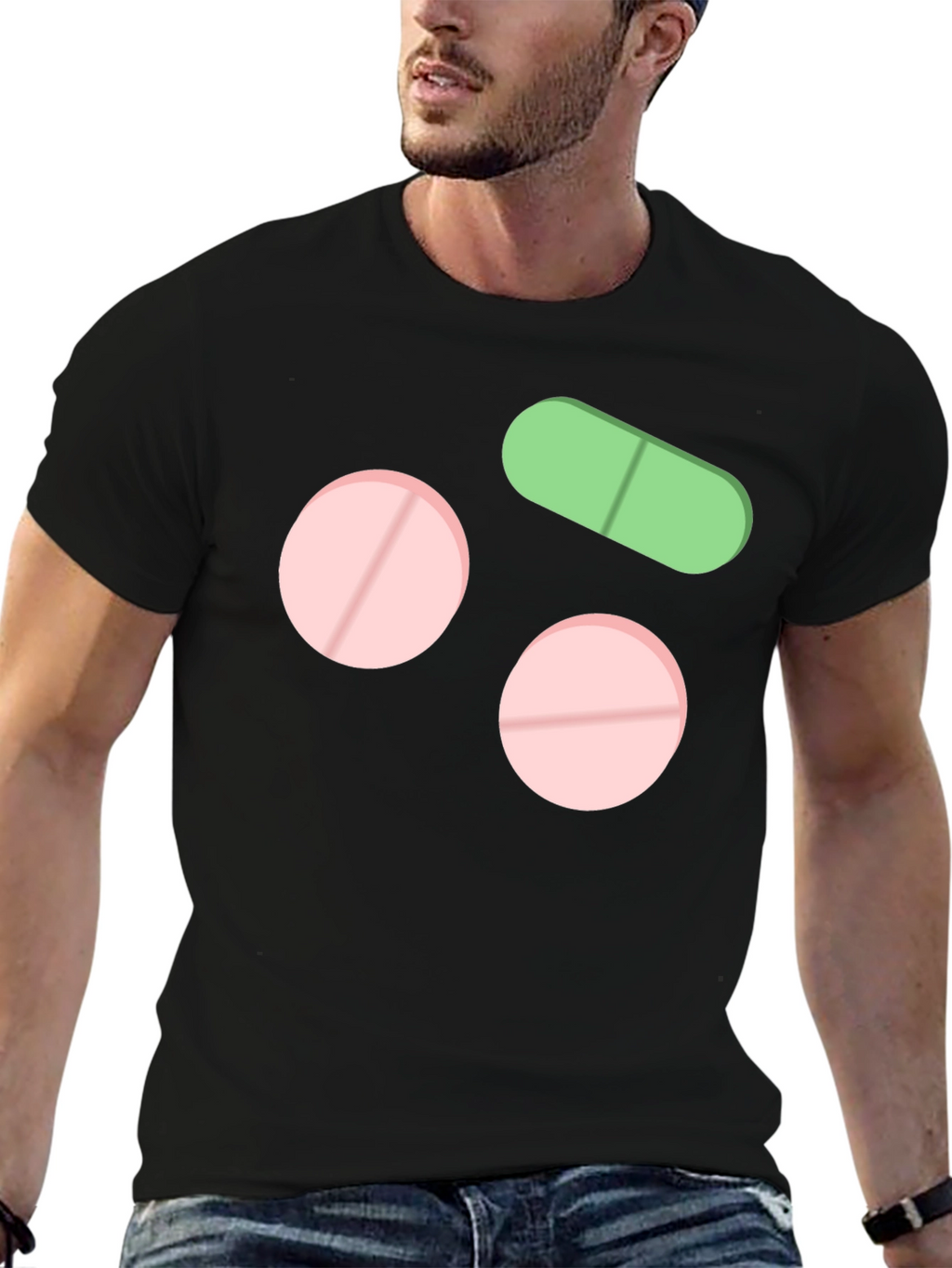 Pills Graphic T-Shirt Black