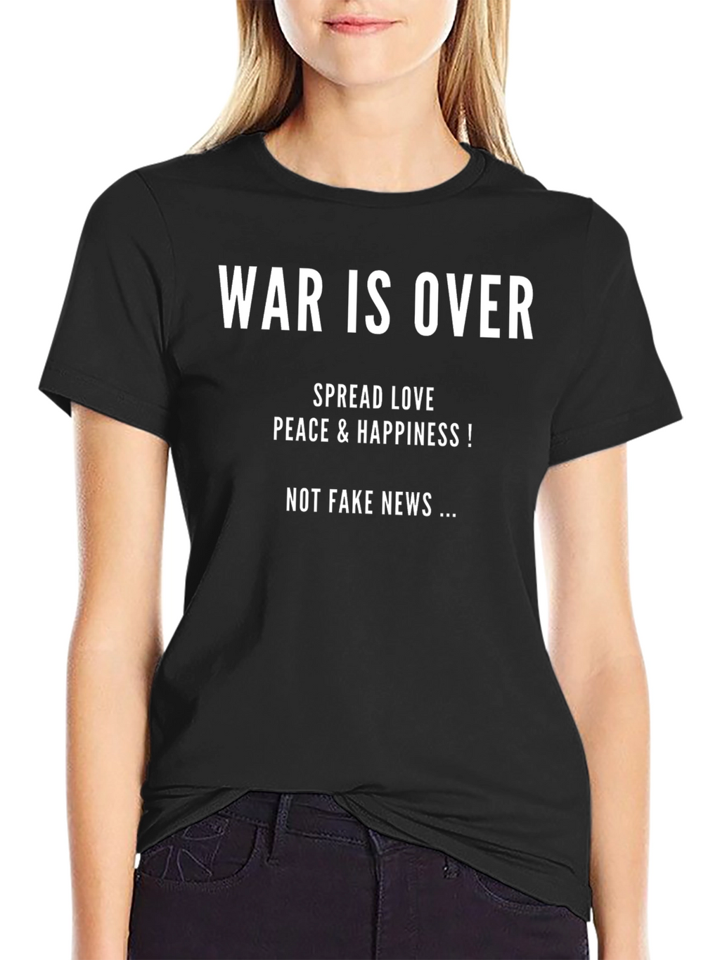 War is Over Peace Love Graphic Tee