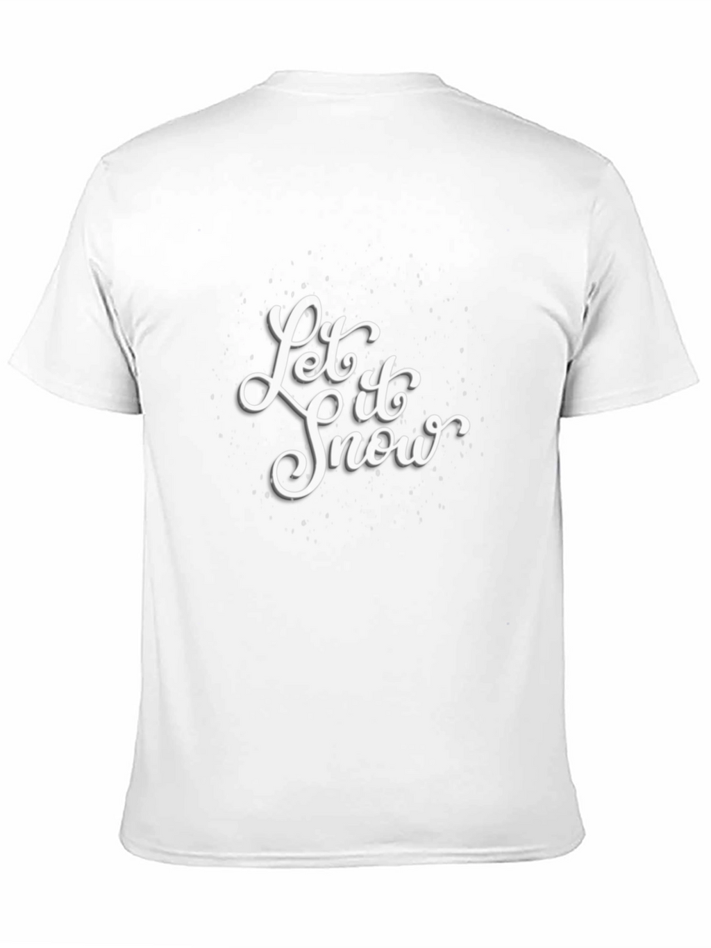 Let It Snow Graphic Tee - Black Cotton T-Shirt