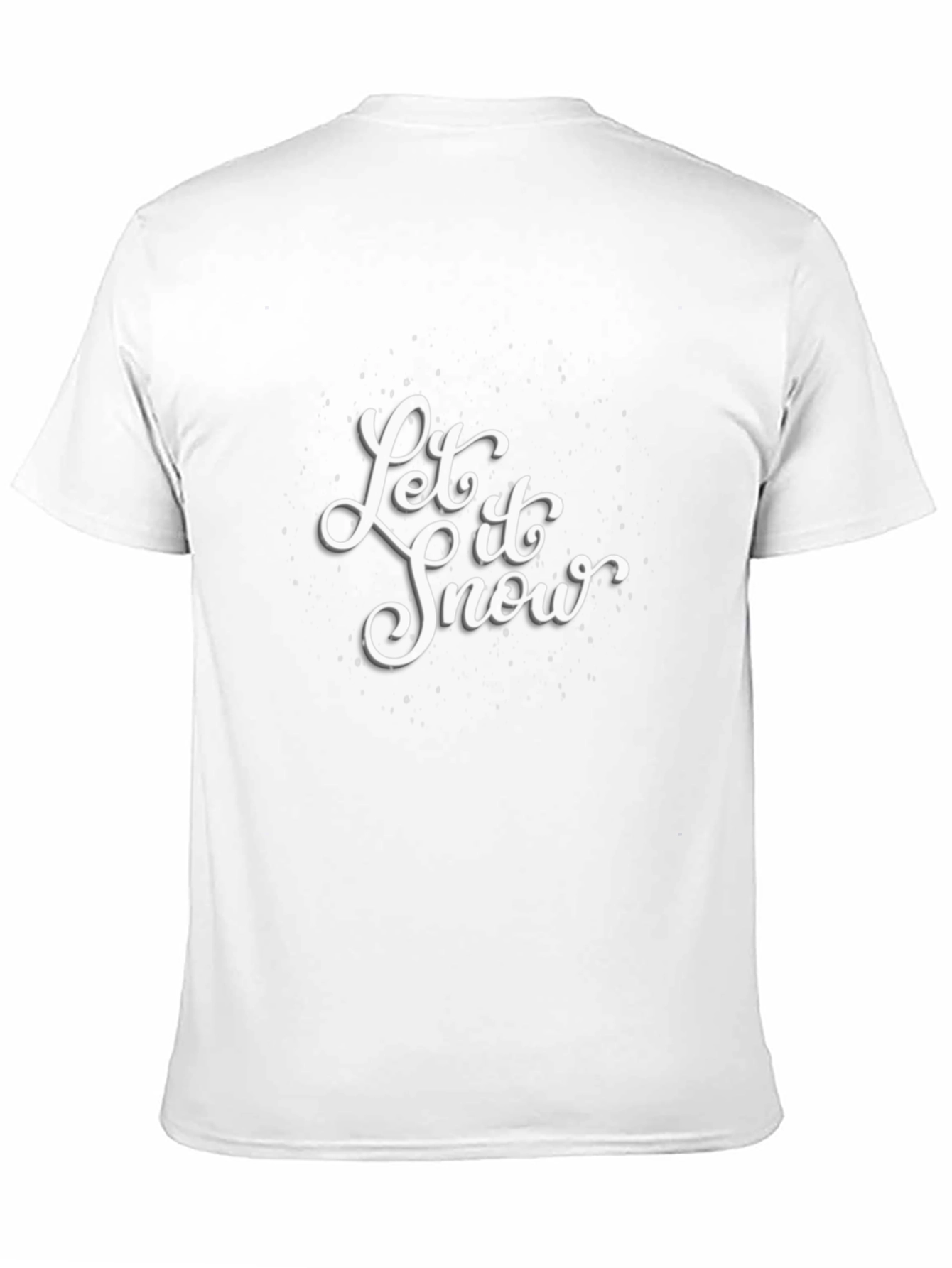 Let It Snow Graphic Tee - Black Cotton T-Shirt