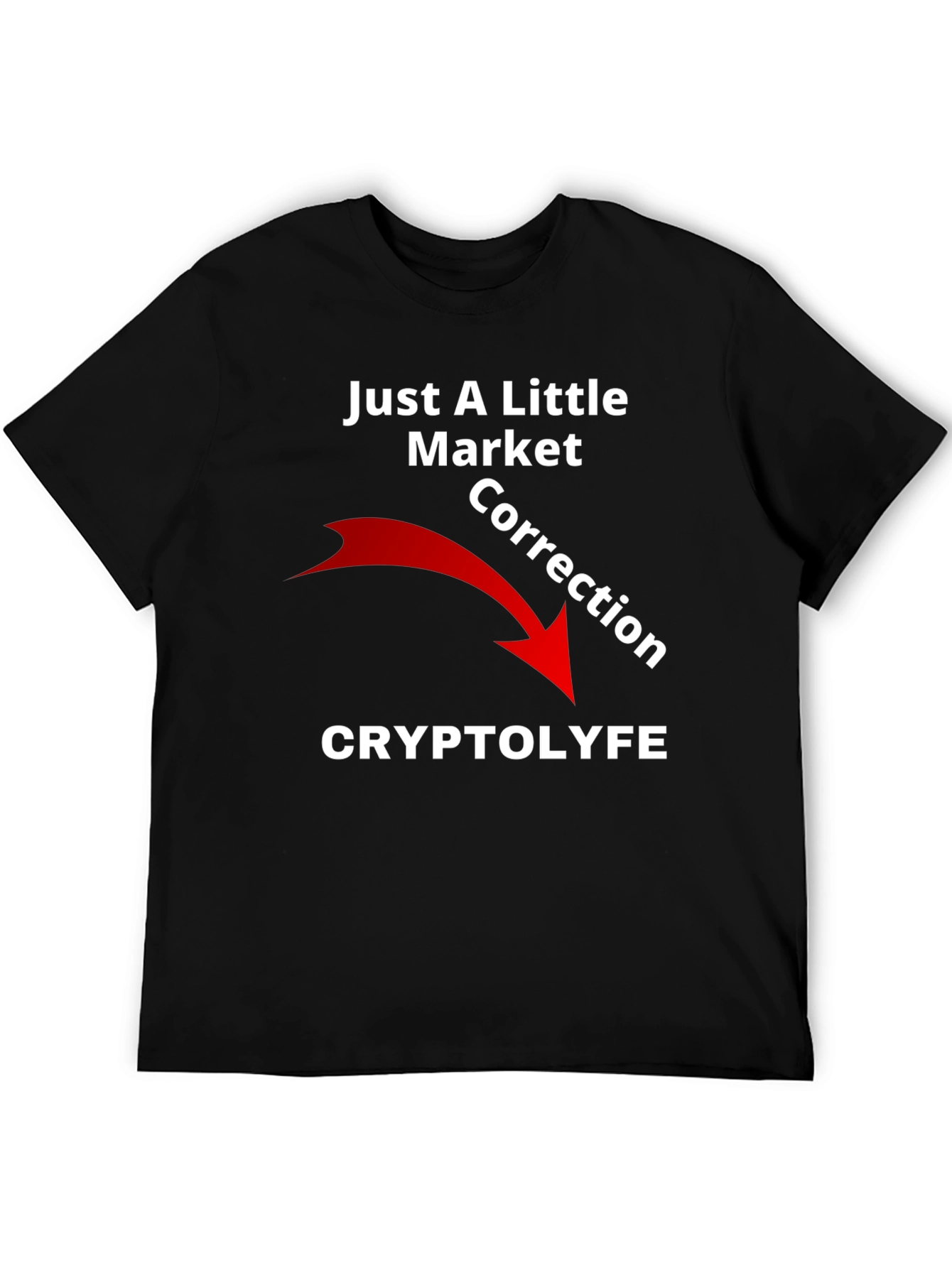 CryptoLyfe Market Correction Graphic T-Shirt
