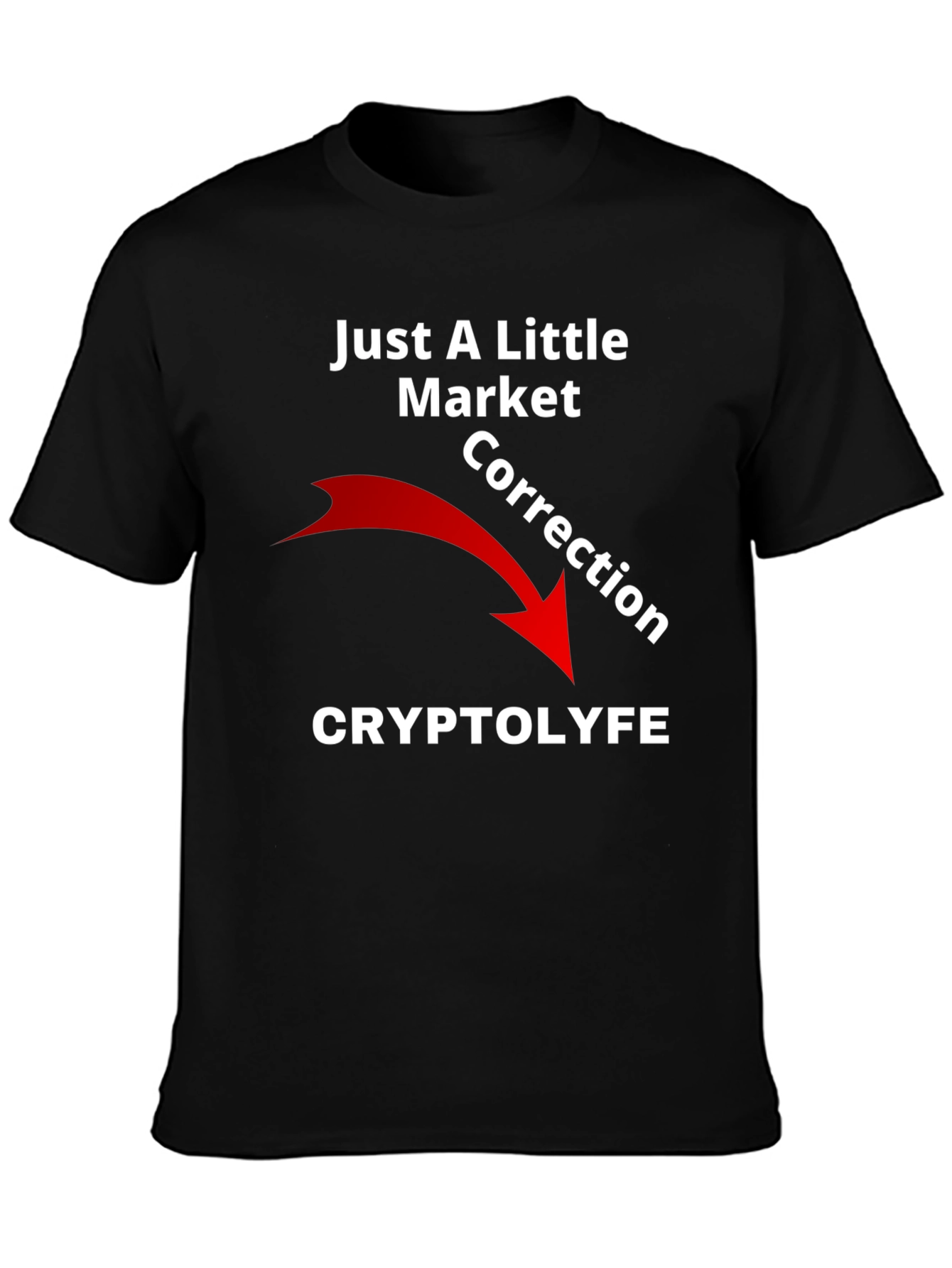 CryptoLyfe Market Correction Graphic T-Shirt