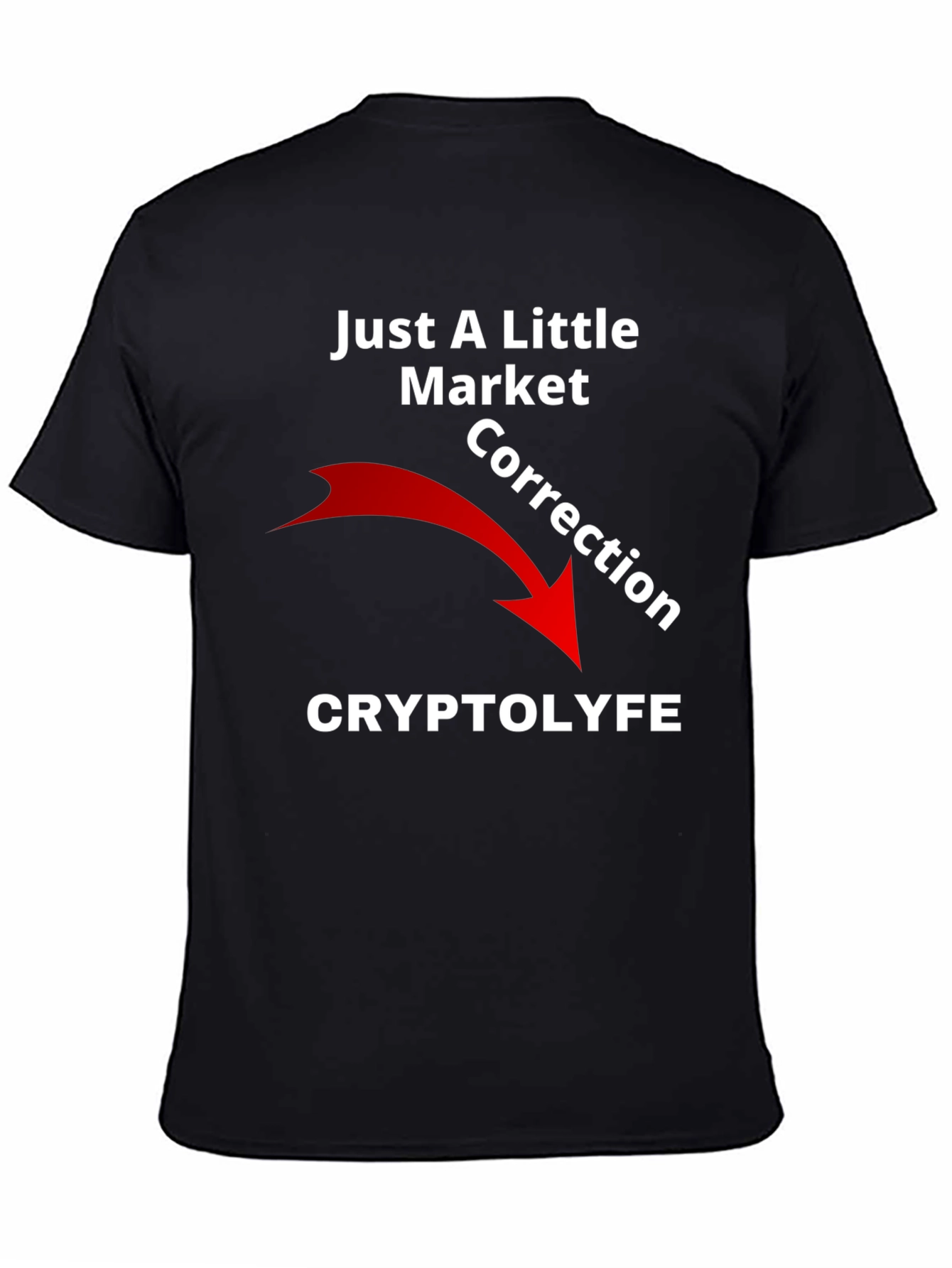 CryptoLyfe Market Correction Graphic T-Shirt