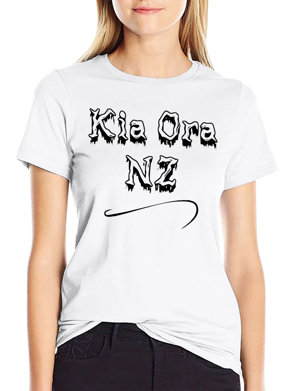 Kia Ora NZ Graphic Tee - Black T-Shirt