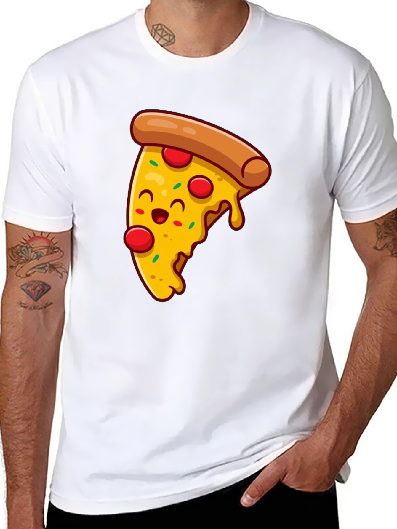 Pizza Slice Graphic T-Shirt - Fun Foodie Tee