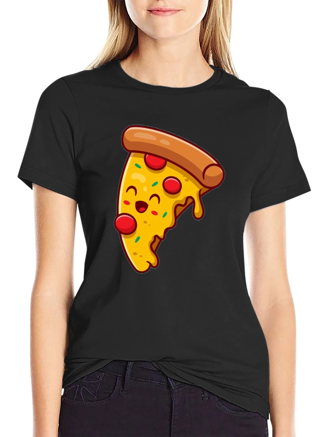 Pizza Slice Graphic T-Shirt - Fun Foodie Tee