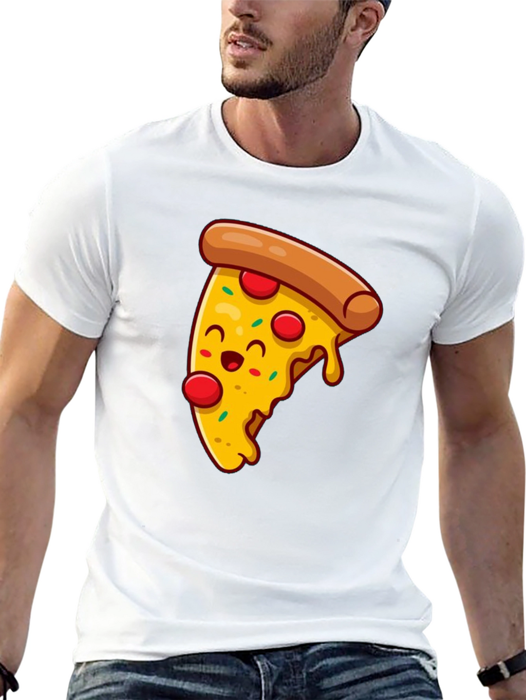 Pizza Slice Graphic T-Shirt - Fun Foodie Tee