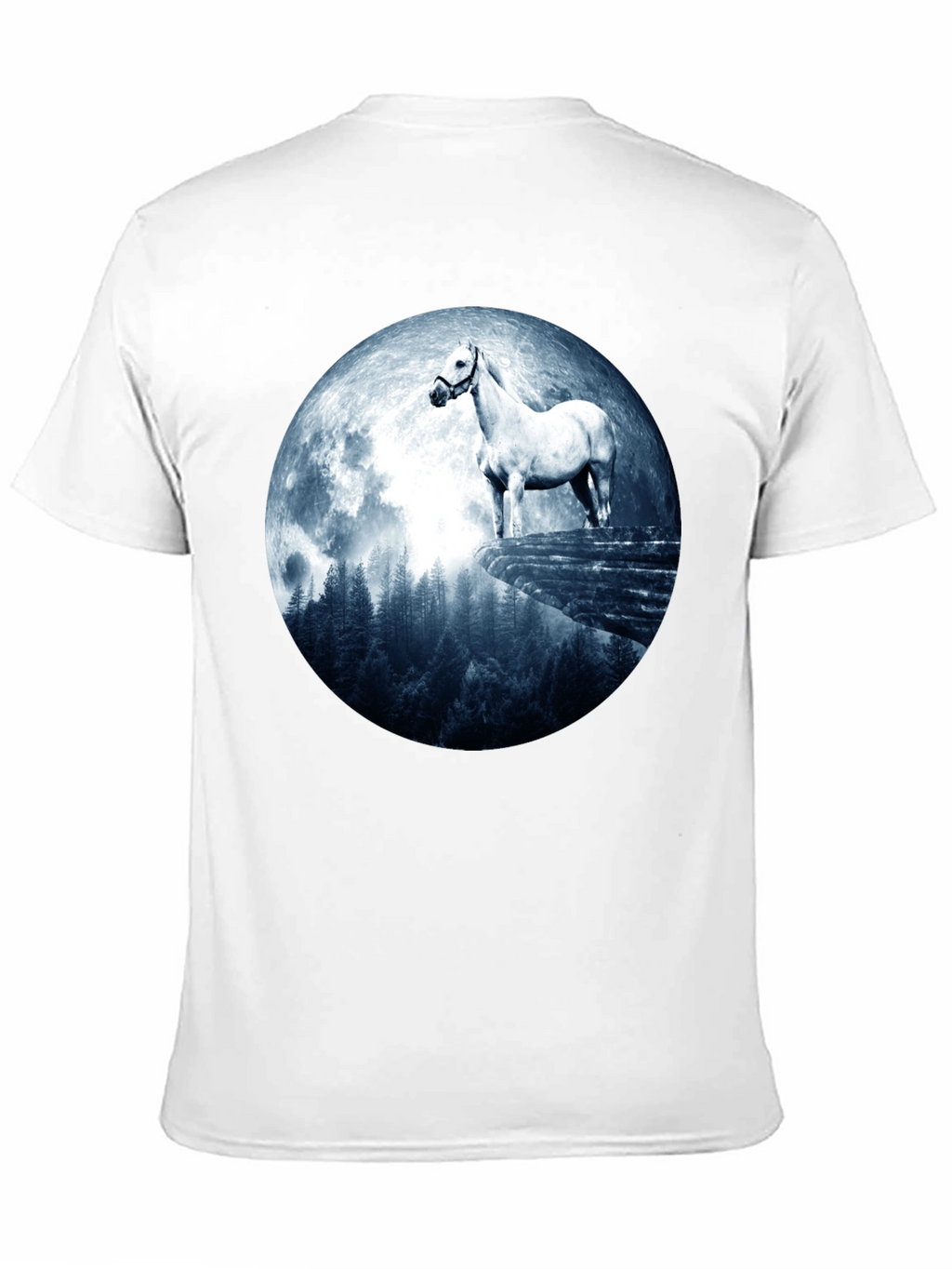 Horse and Moon Graphic T-Shirt