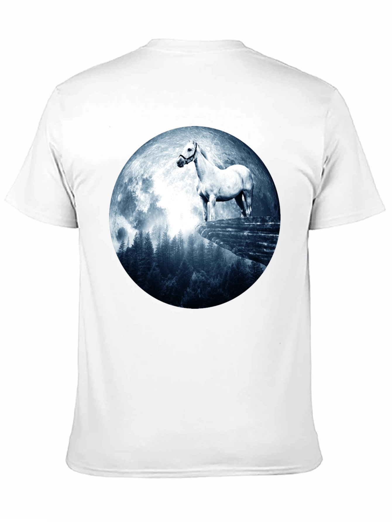 Horse and Moon Graphic T-Shirt