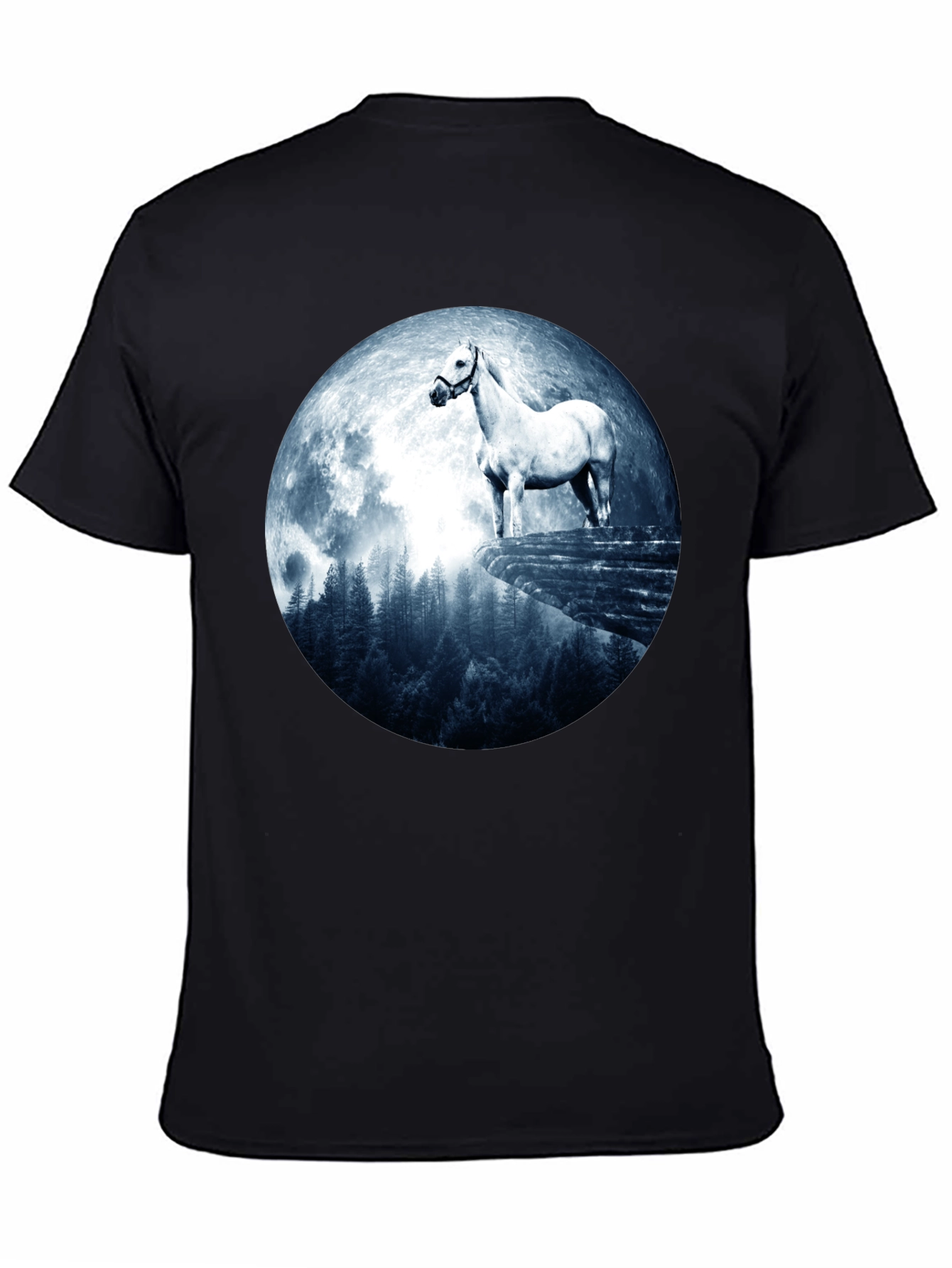 Horse and Moon Graphic T-Shirt