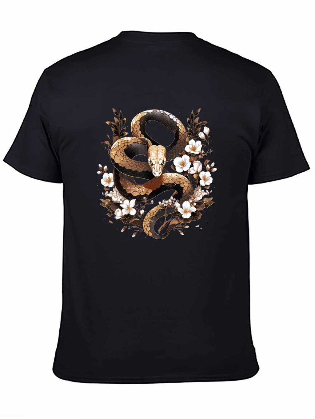 Snake & Flowers Graphic Tee