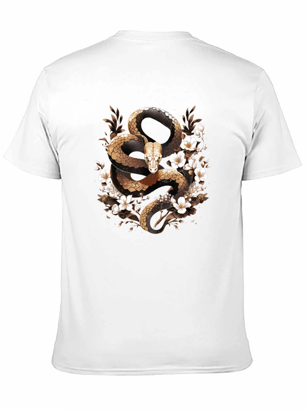 Snake & Flowers Graphic Tee