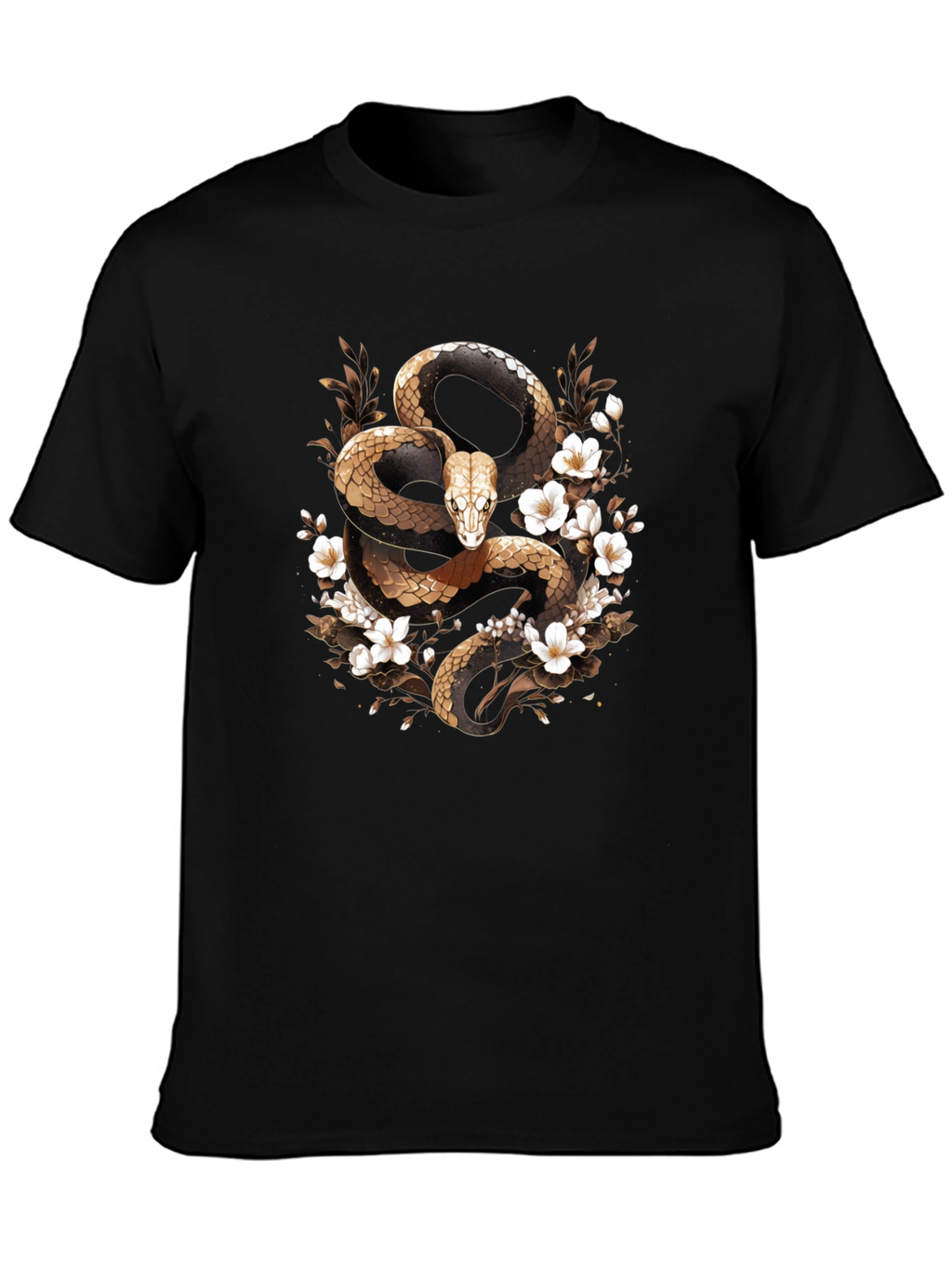 Snake & Flowers Graphic Tee