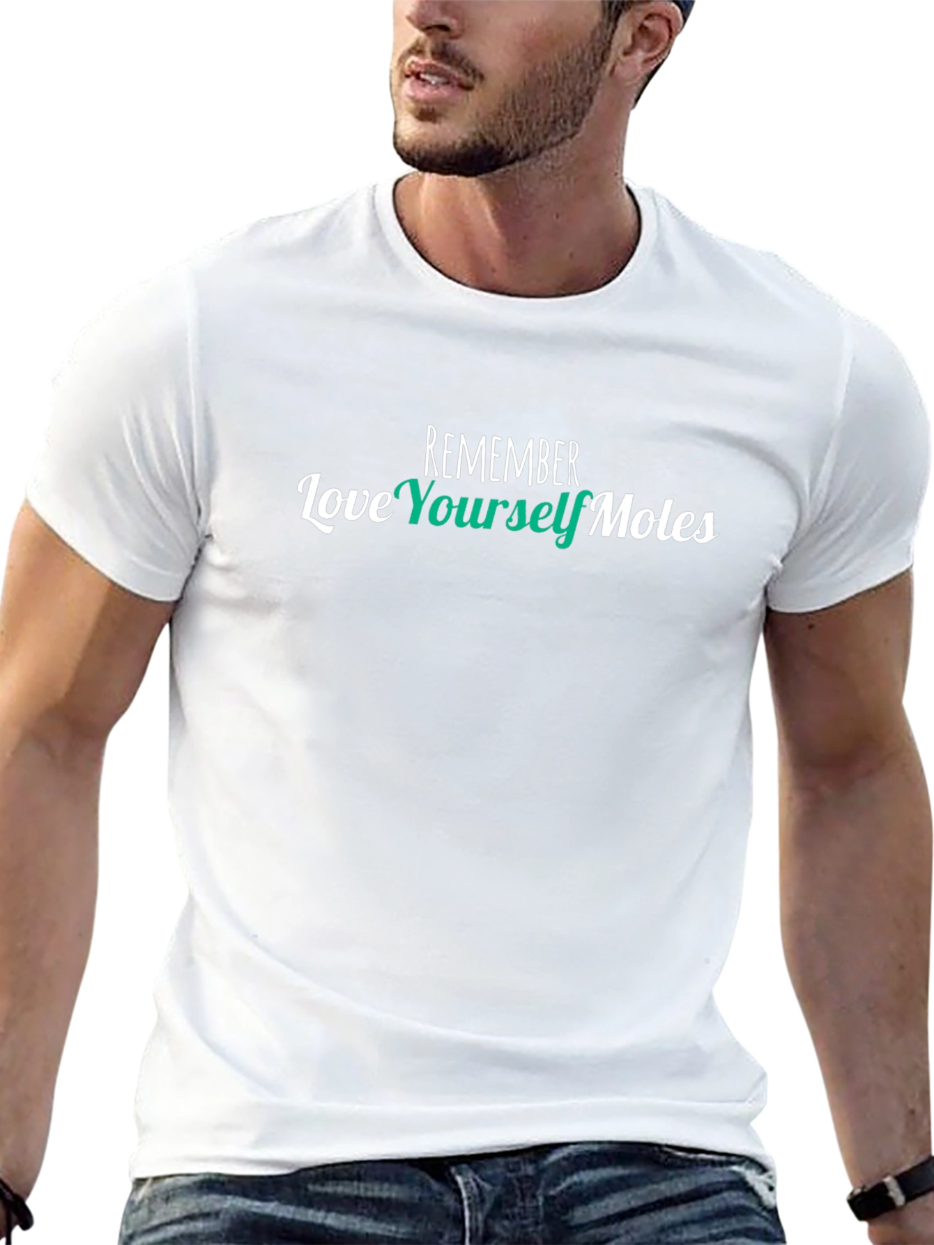 Remember Love Yourself Moles T-Shirt - Black