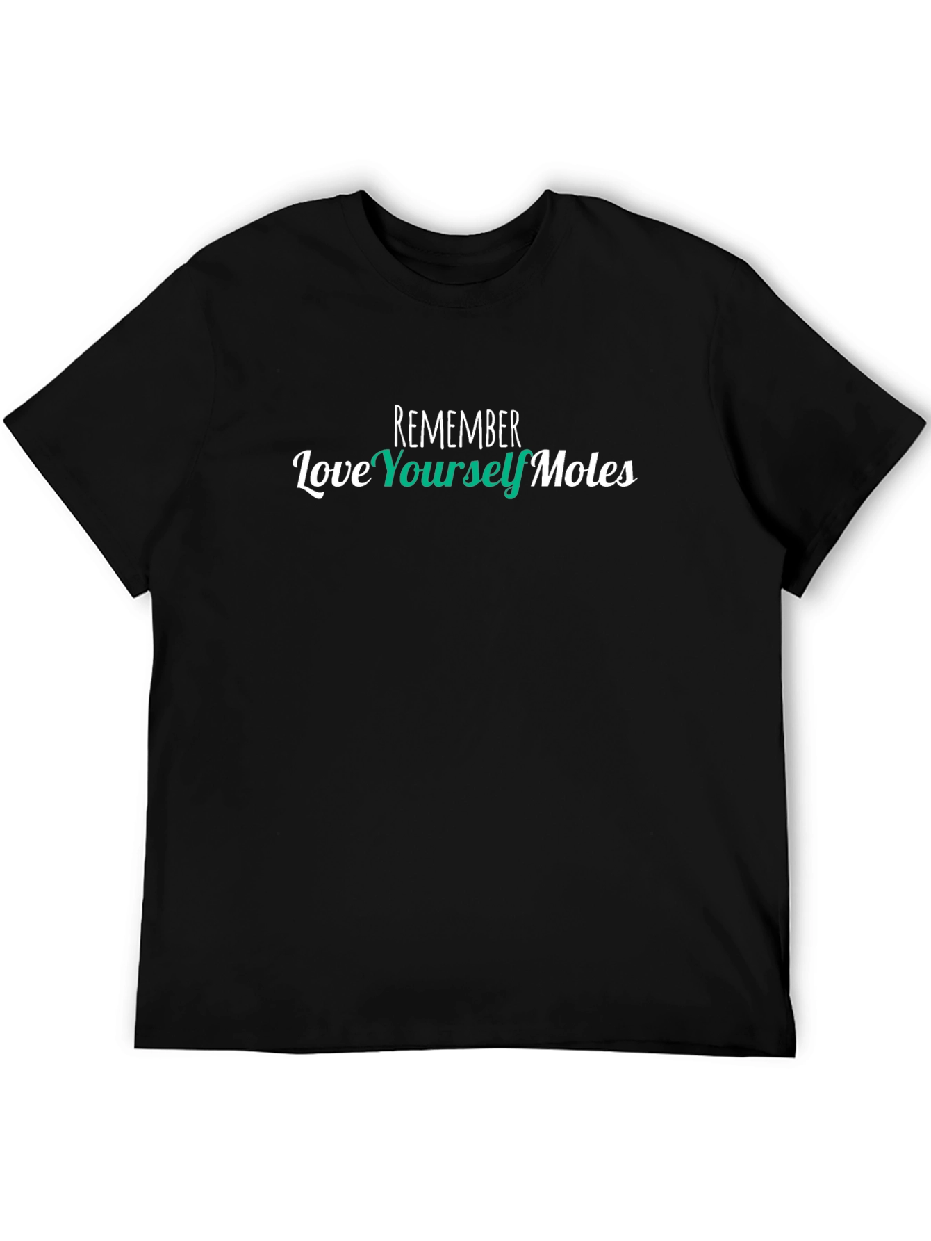 Remember Love Yourself Moles T-Shirt - Black